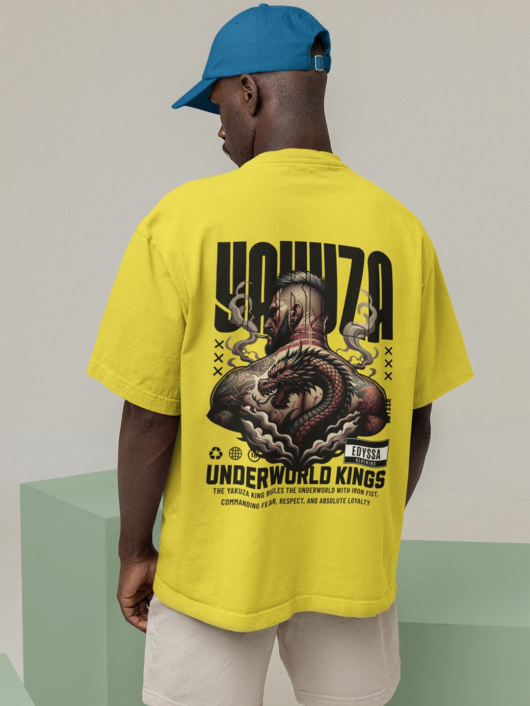

Edyssa Men Printed T-shirt, Yellow