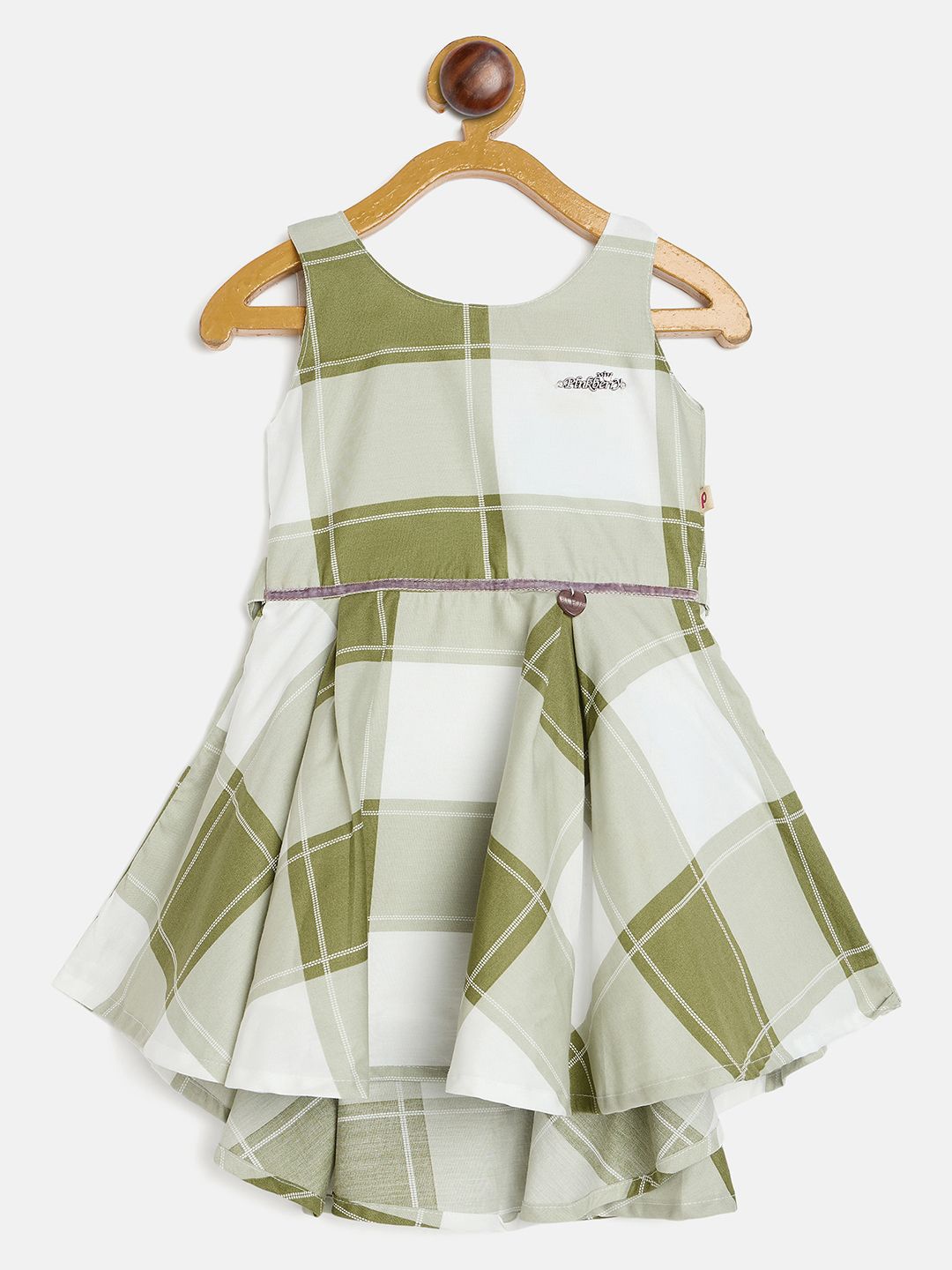 

Camey Print Net Fit & Flare Dress, Green
