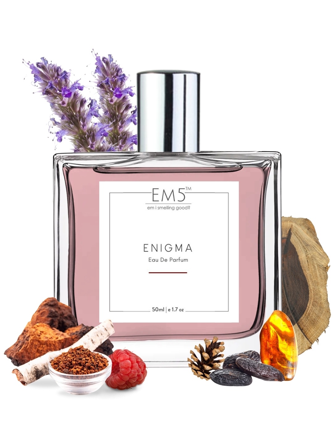 

EM5 Enigma Long Lasting Eau De Parfum - 50 ml, Transparent