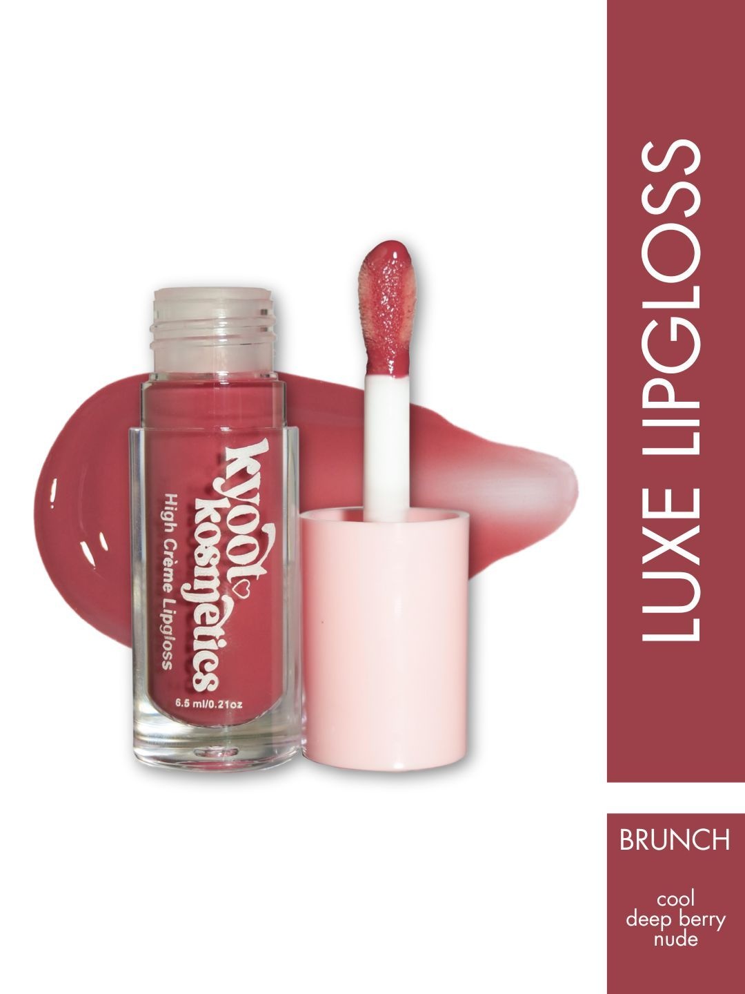 

Kyoot Kosmetics Brunch High Creme Lipgloss - 6.5 ml - Cool Deep Berry Nude, Pink
