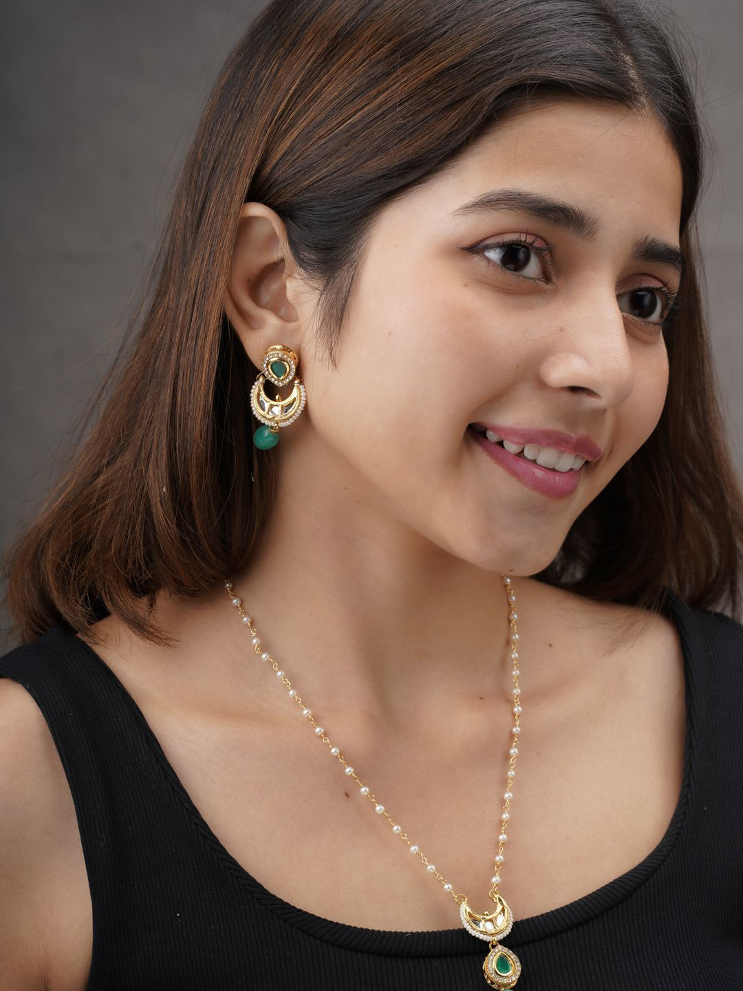 

AARSEE OFFICIAL Anti-Tarnish Lush Moonlit Earrings, Gold
