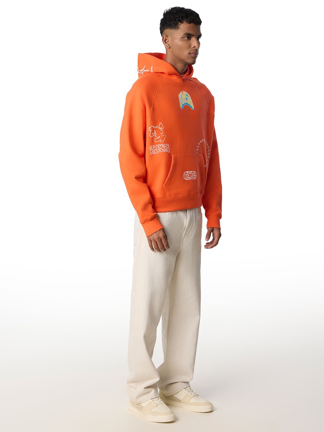 

Urban Monkey Unisex Hooded Sweatshirt, Red