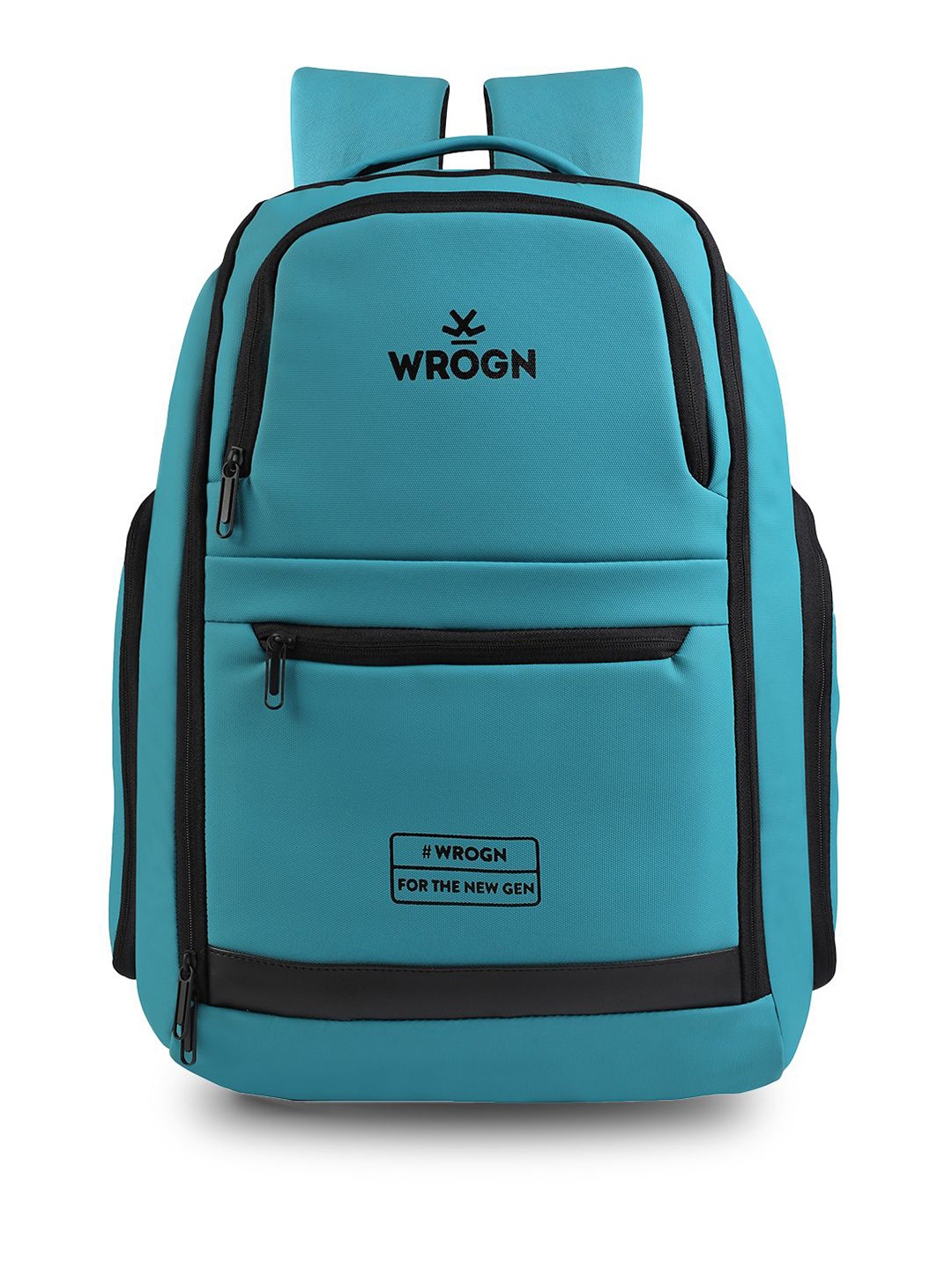 

WROGN Brand Logo Printed Back Pack, Teal