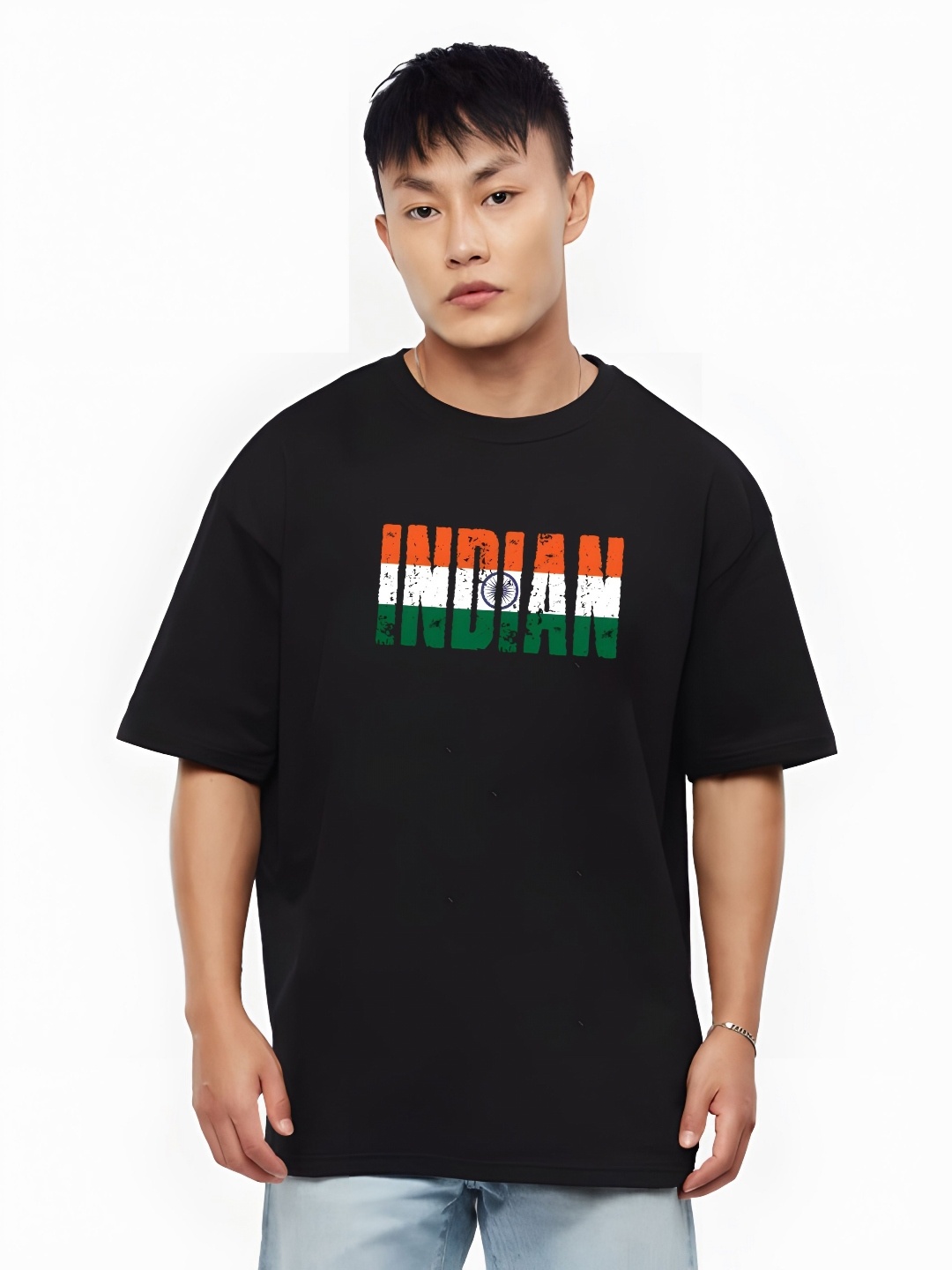 

KAIDO Men Drop-Shoulder Sleeves T-shirt, Black