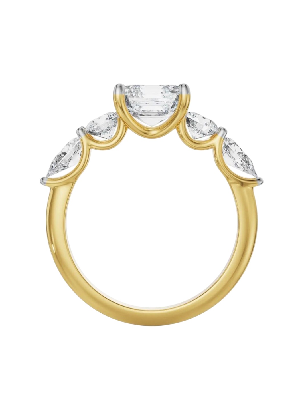 

EmoriMulti Diamond Asscher Ring - 14 Kt, Yellow