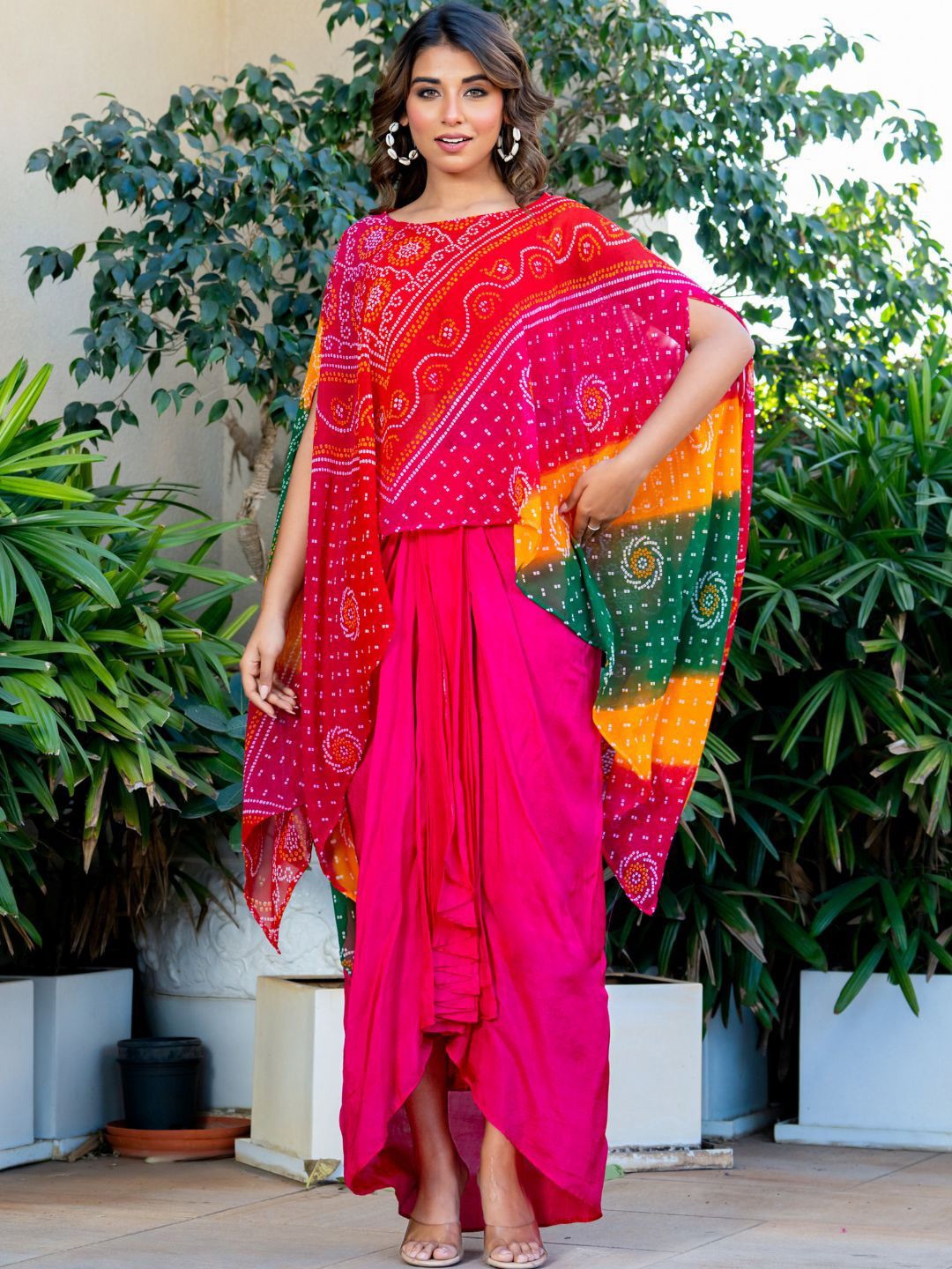 

HOUSE OF JAMOTI Printed Ready to Wear Lehenga &, Pink