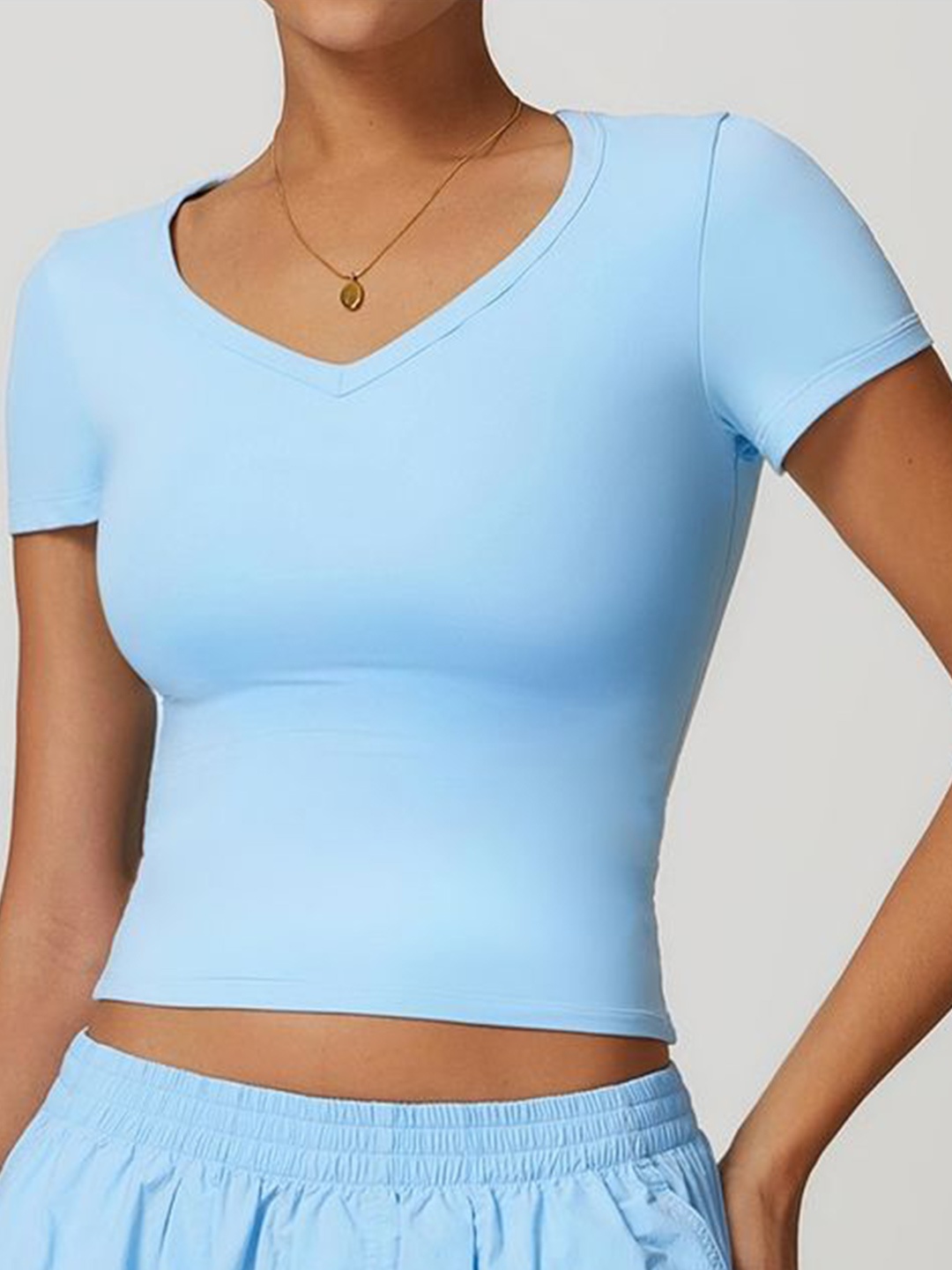 

LULU & SKY Crop Top, Blue