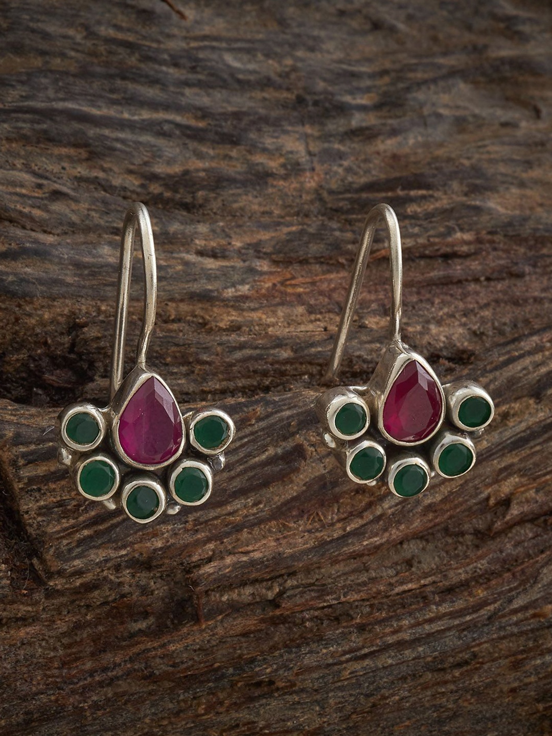 

Kushal's Fashion Jewellery Contemporary Drop Earrings, Red