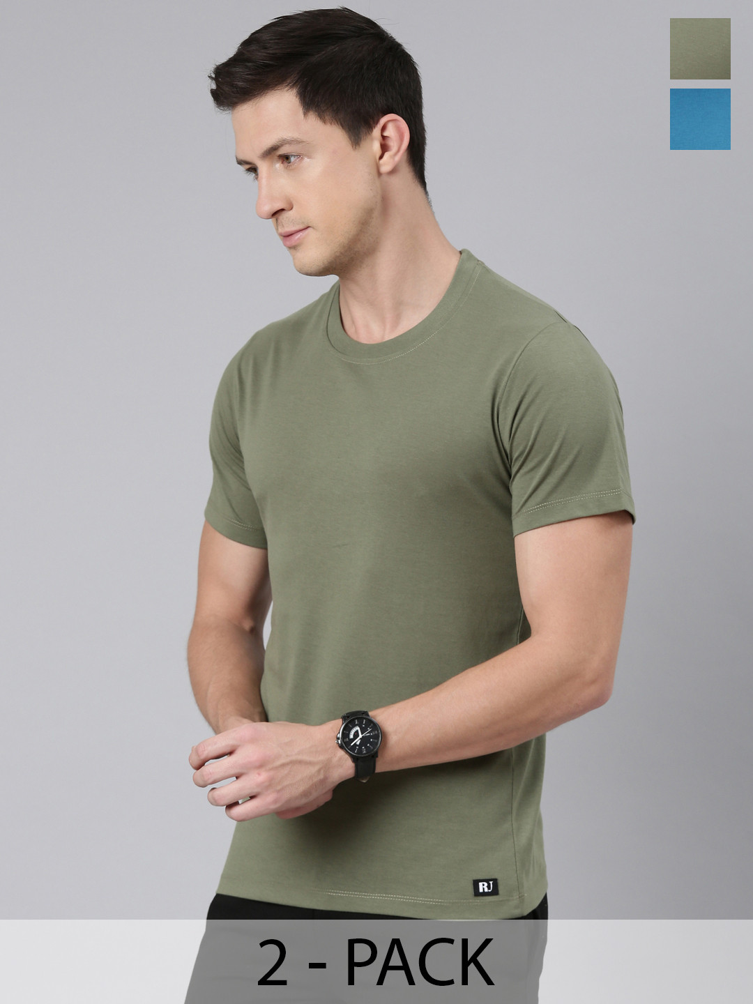

Rupa Jon Men 2 Moisture Wicking Pockets T-shirt, Brown