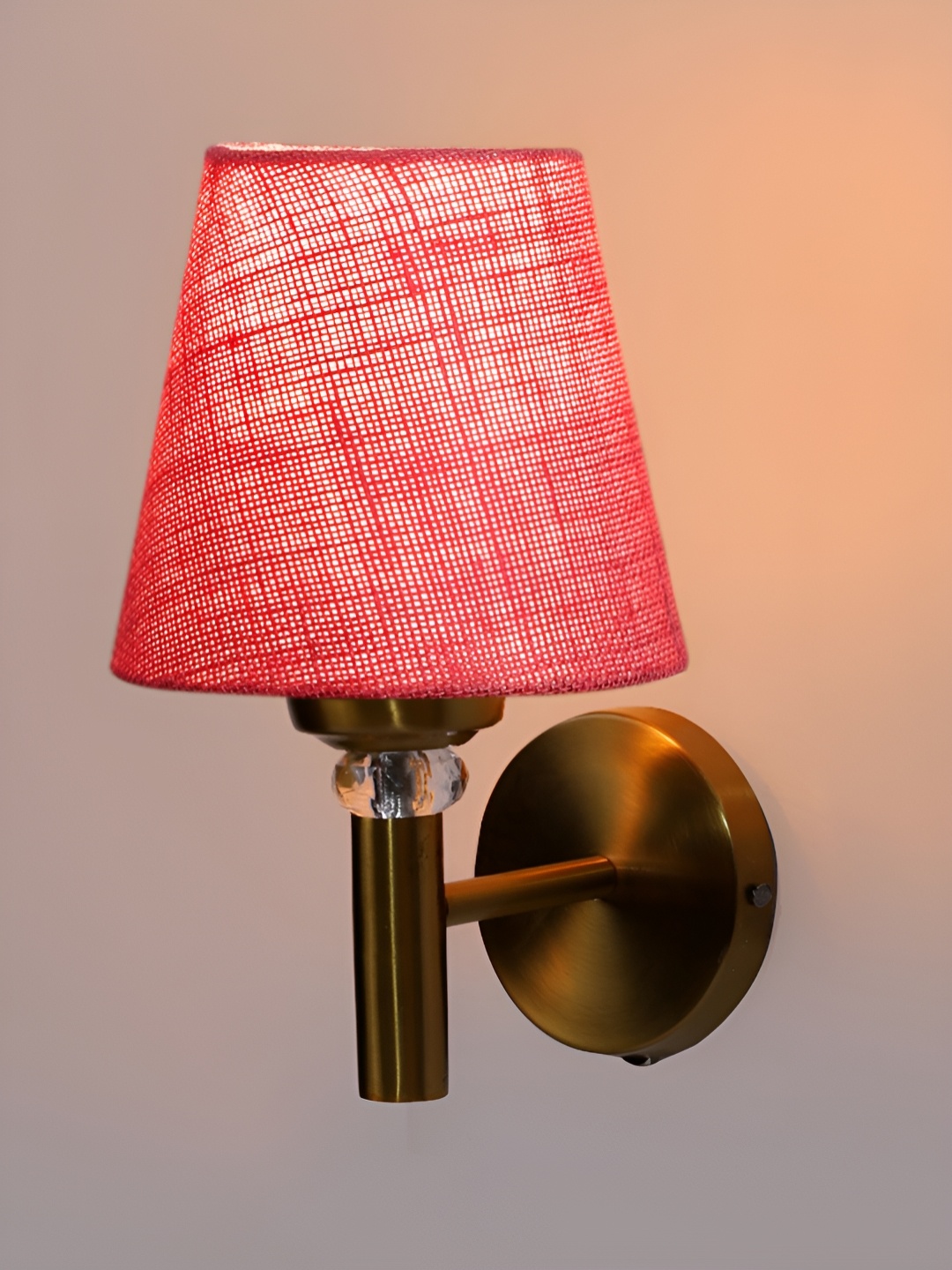 

Devansh Pink Metal Frustum Shaped Wall Lamp