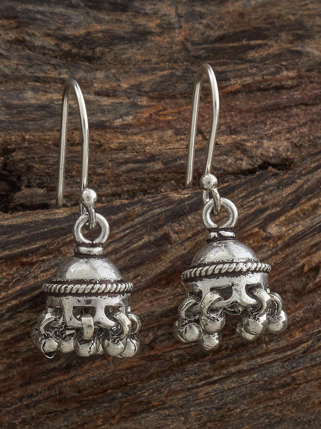 

Kushal's Fashion Jewellery Dome Shaped Jhumkas Earrings, Na