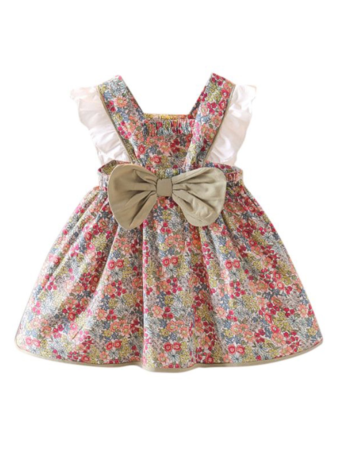 

StyleCast x Revolte Girl Floral Print Extended Sleeve A-Line Dress, White
