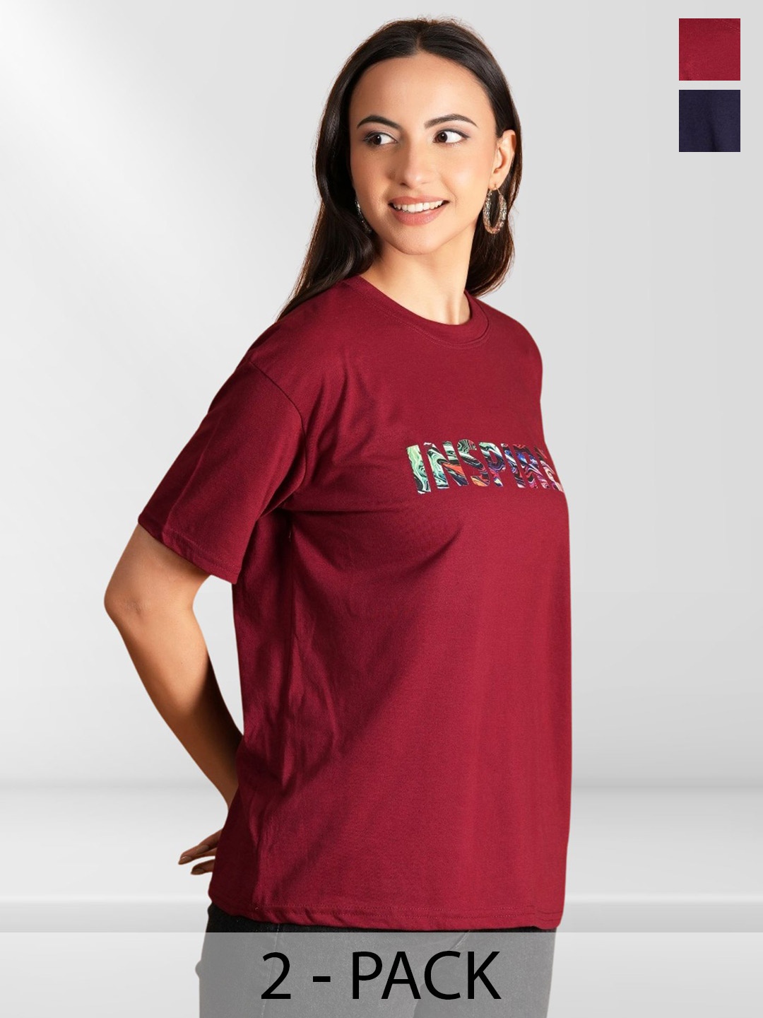 

Metronaut Women Typography 2 Printed T-shirt, Multi