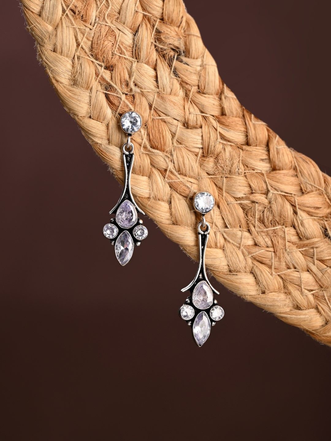 

Anvik Contemporary Drop Earrings, White