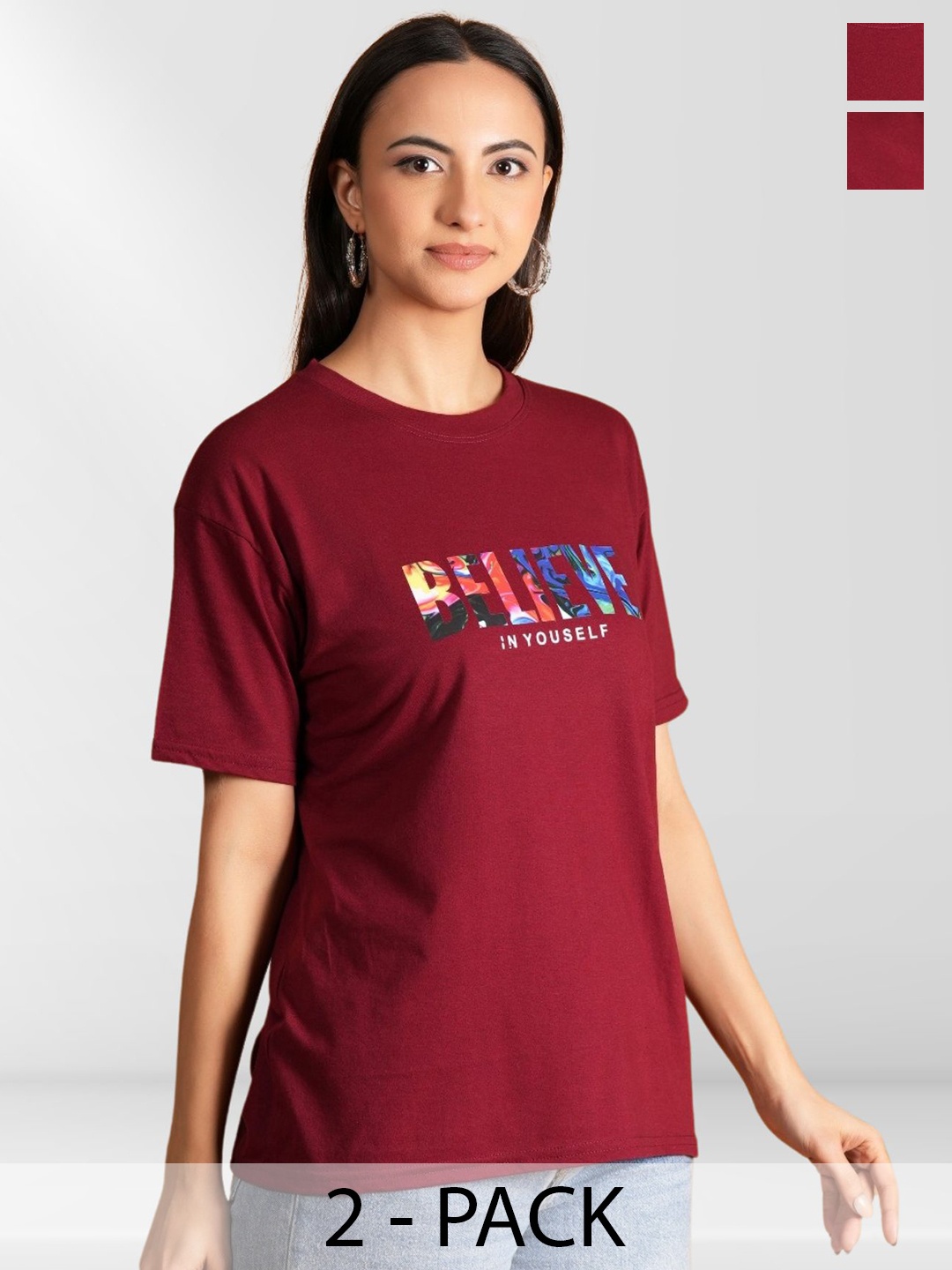 

Metronaut Women Typography 2 Printed T-shirt, Multi
