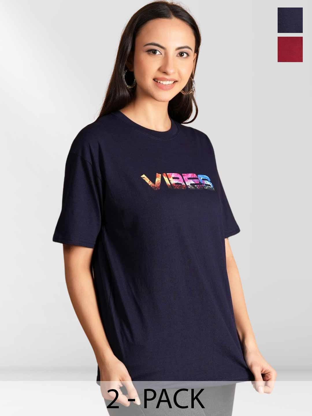 

Metronaut Women Typography 2 Printed T-shirt, Multi