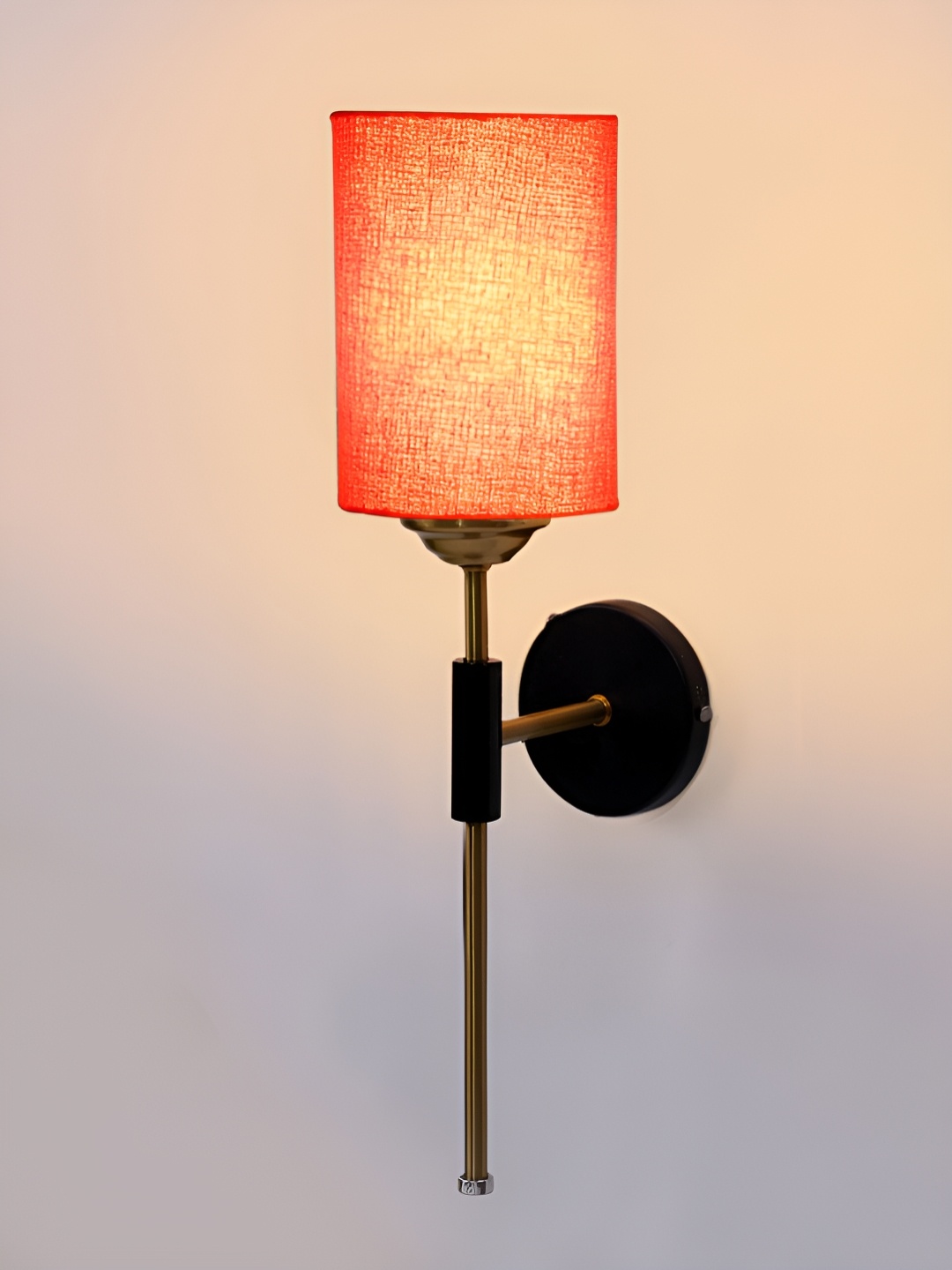 

Devansh Orange Metal Traditional Cylinder Shaped Wall Lamp