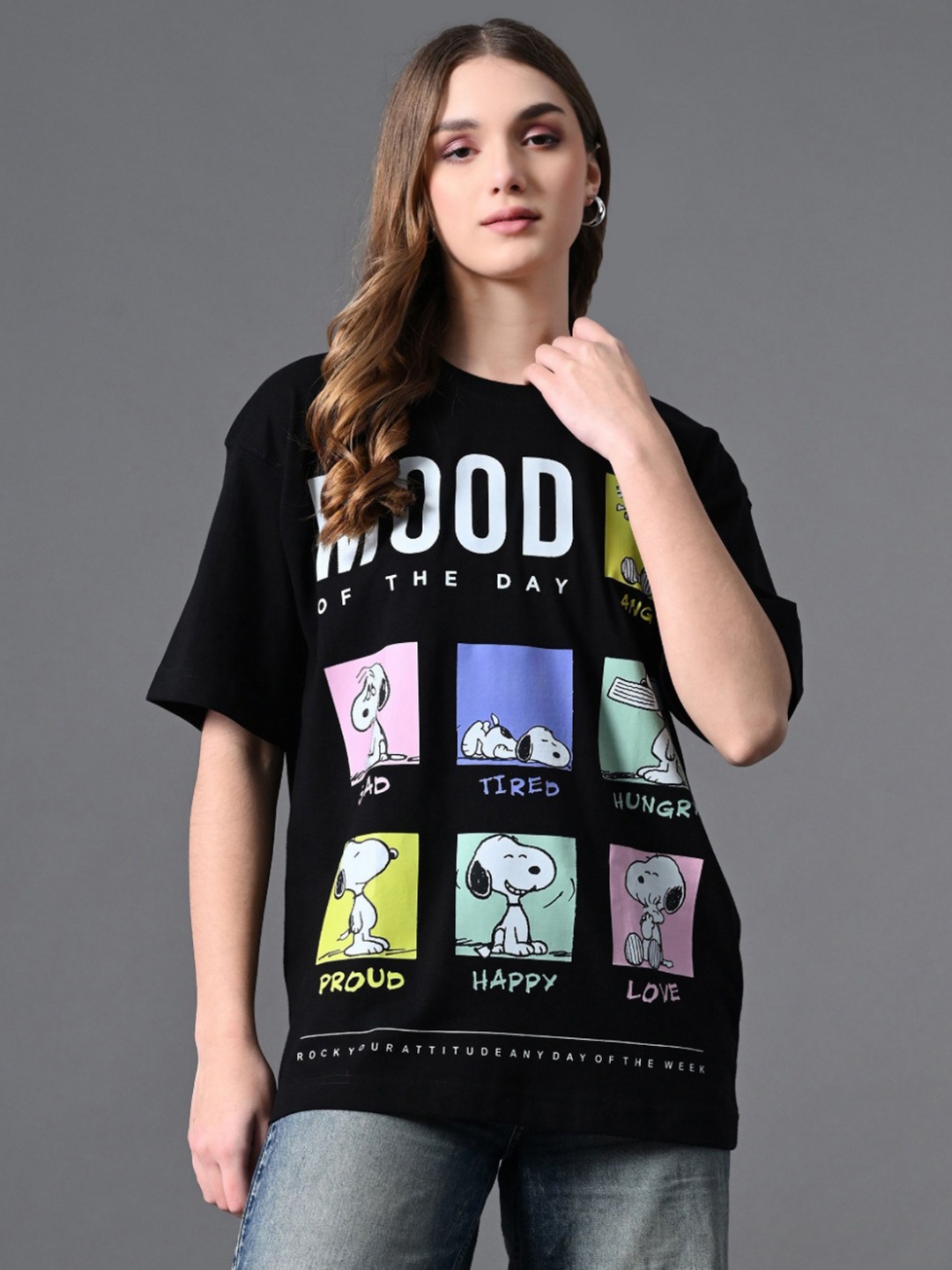 

CORSICA Women Printed Bio Finish T-shirt, Black