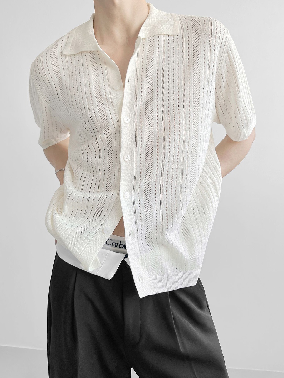 

StyleCast x Revolte Men Opaque Casual Shirt, White