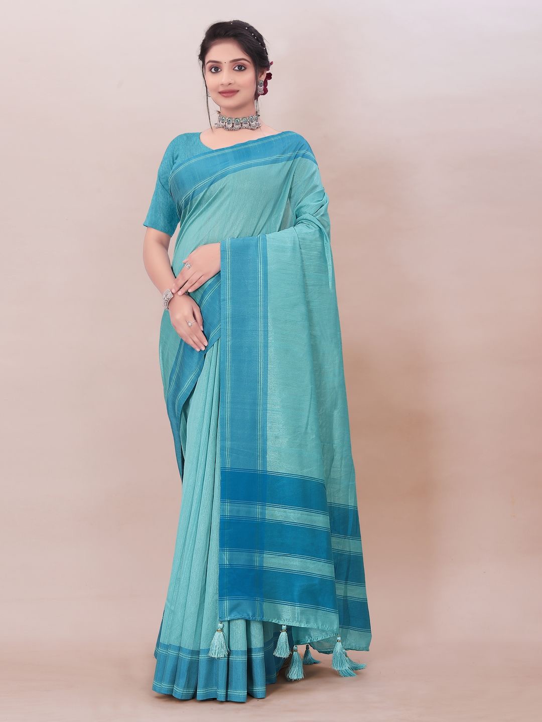 

Suha Art Silk Saree, Blue