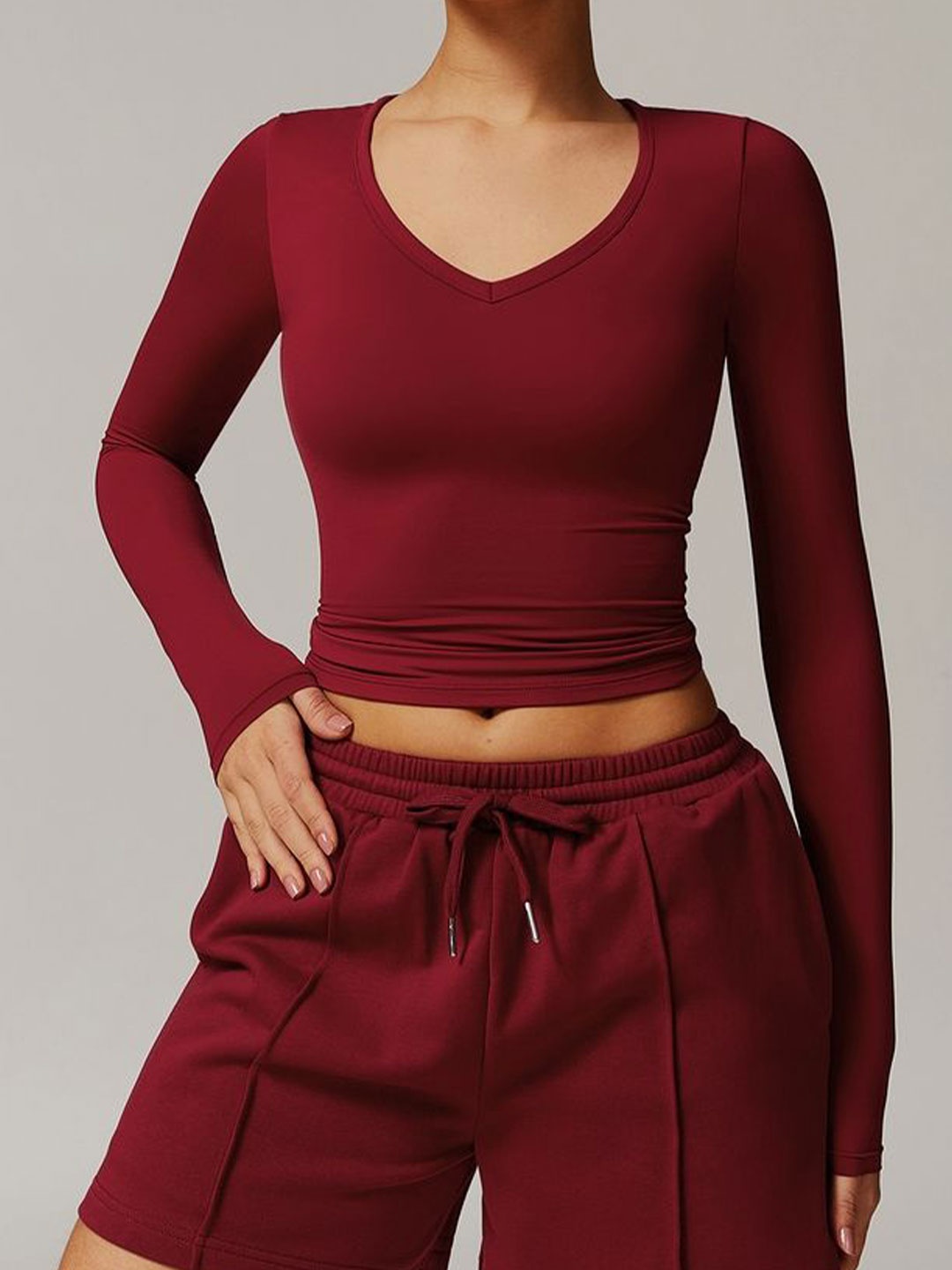

LULU & SKY Crop Top, Red
