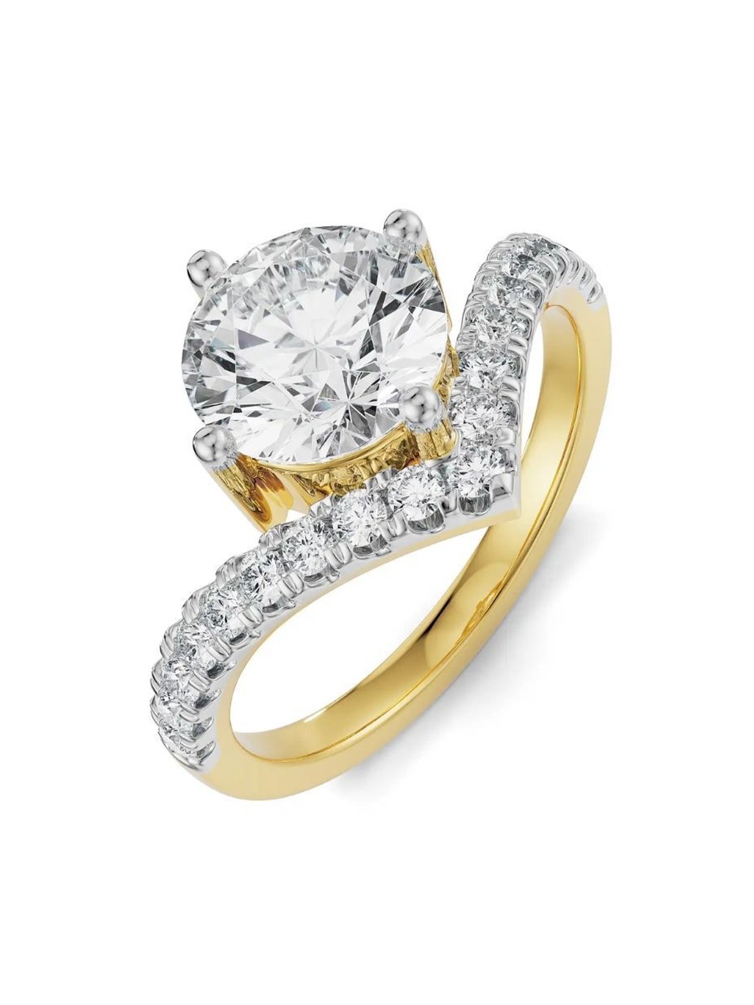 

EmoriRound V 14 Kt Yellow Gold Diamond Ring