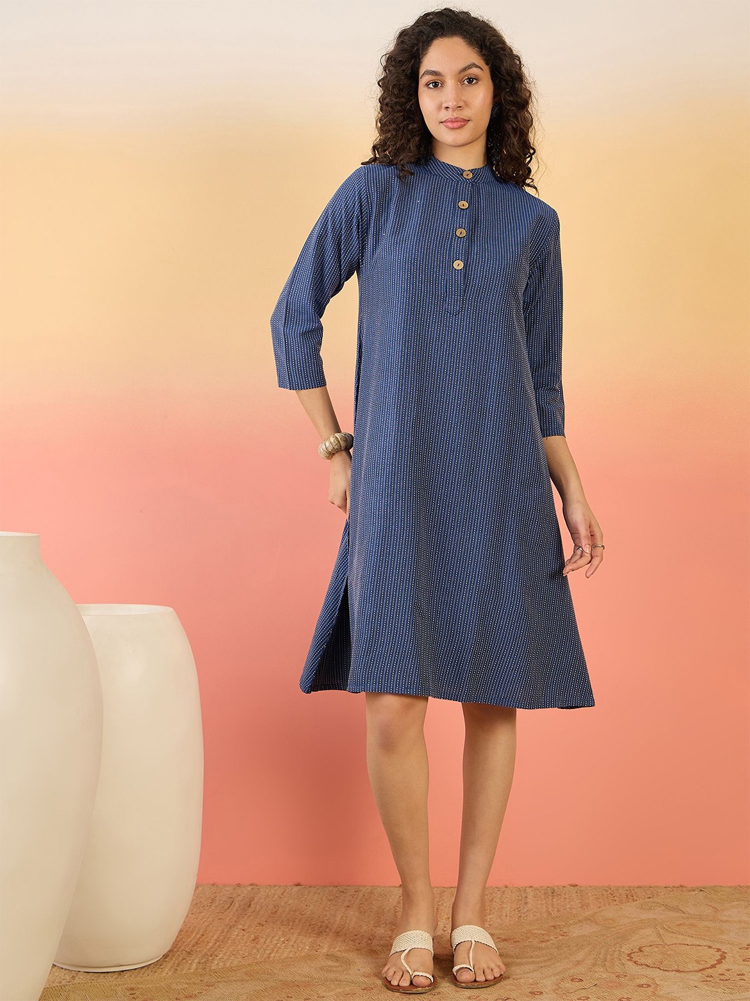 

InWeave A-Line Dress, Blue