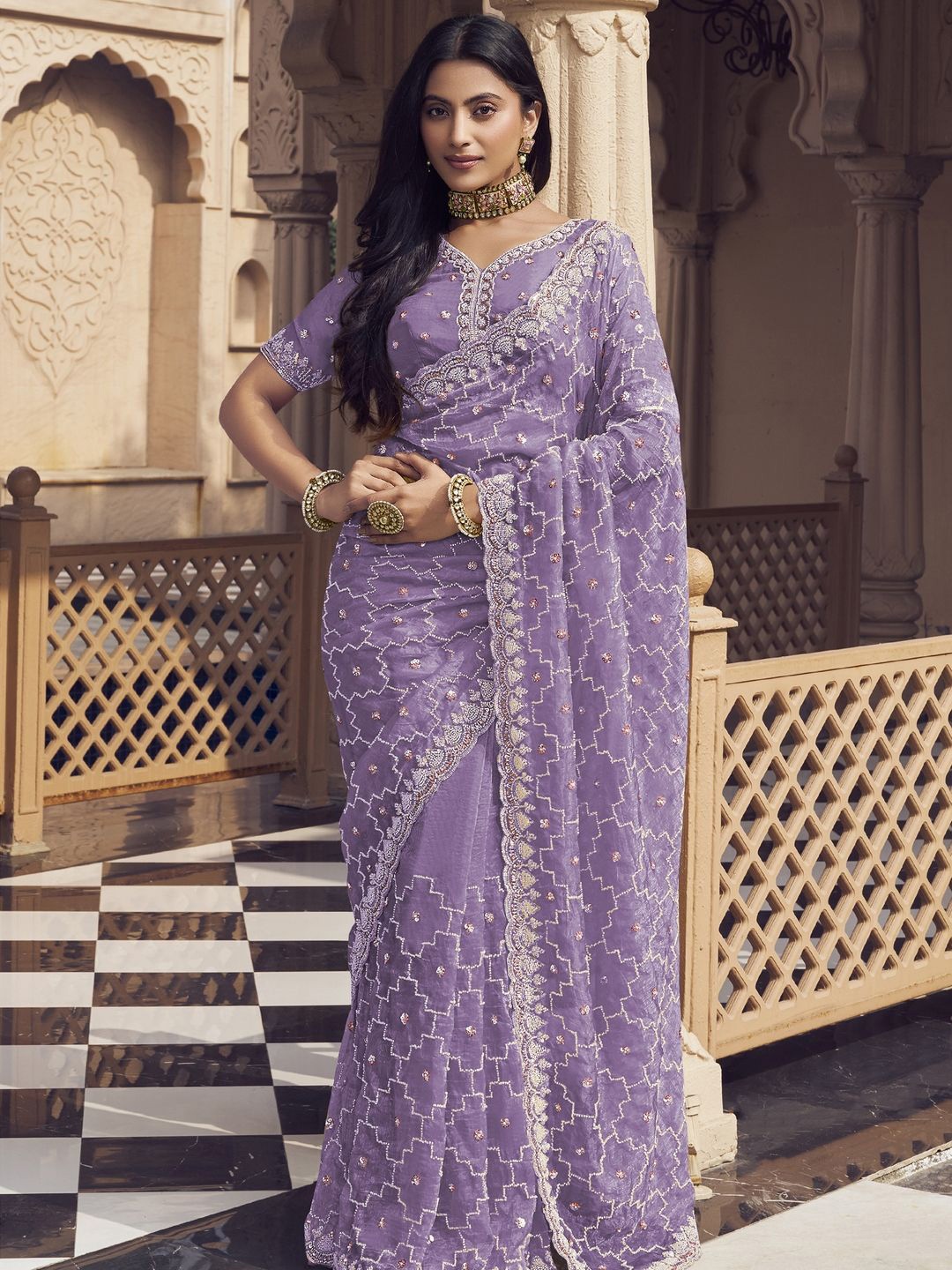 

Suha Art Silk Saree, Purple