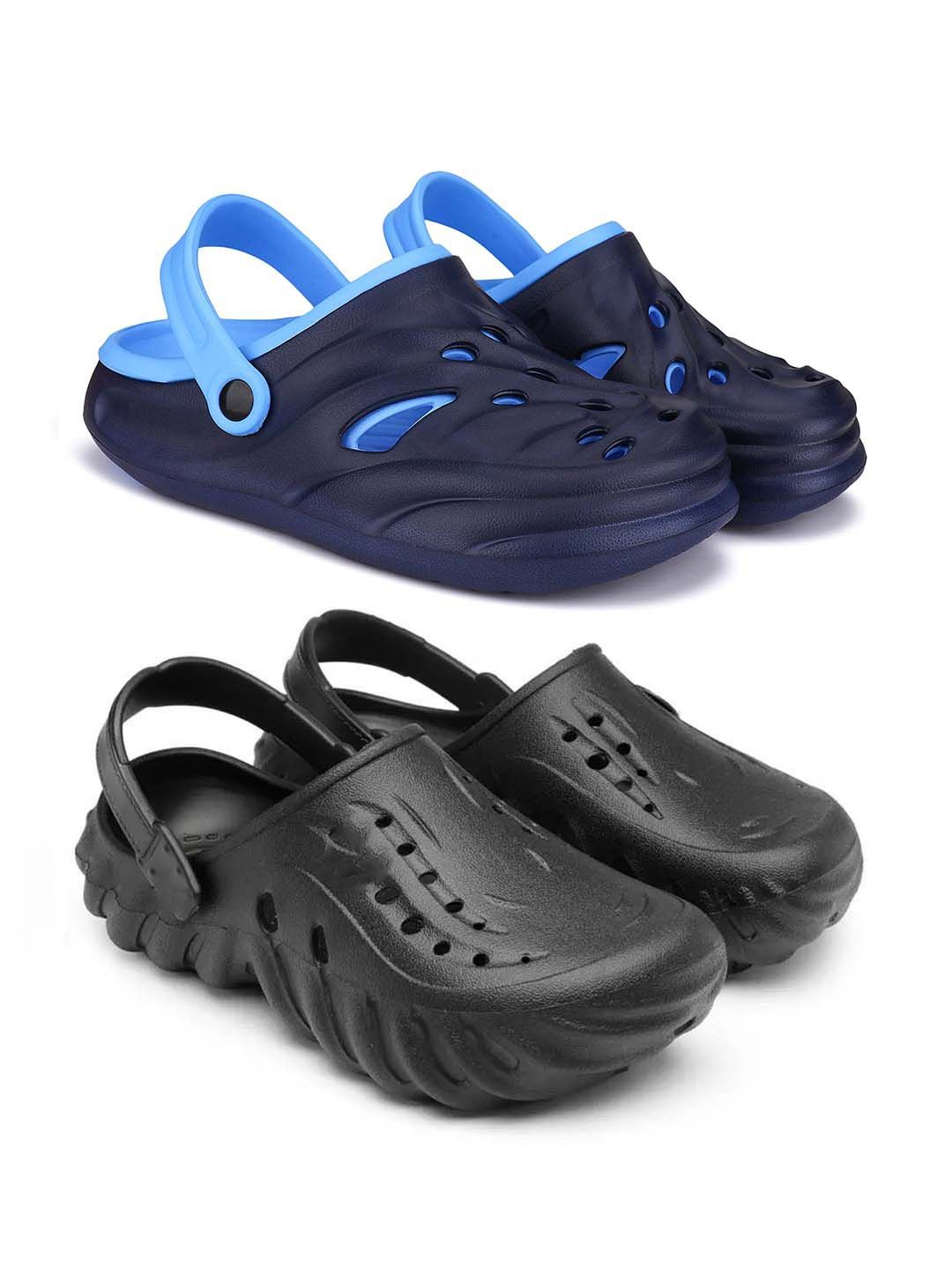 

BERSACHE Men Clogs, Black