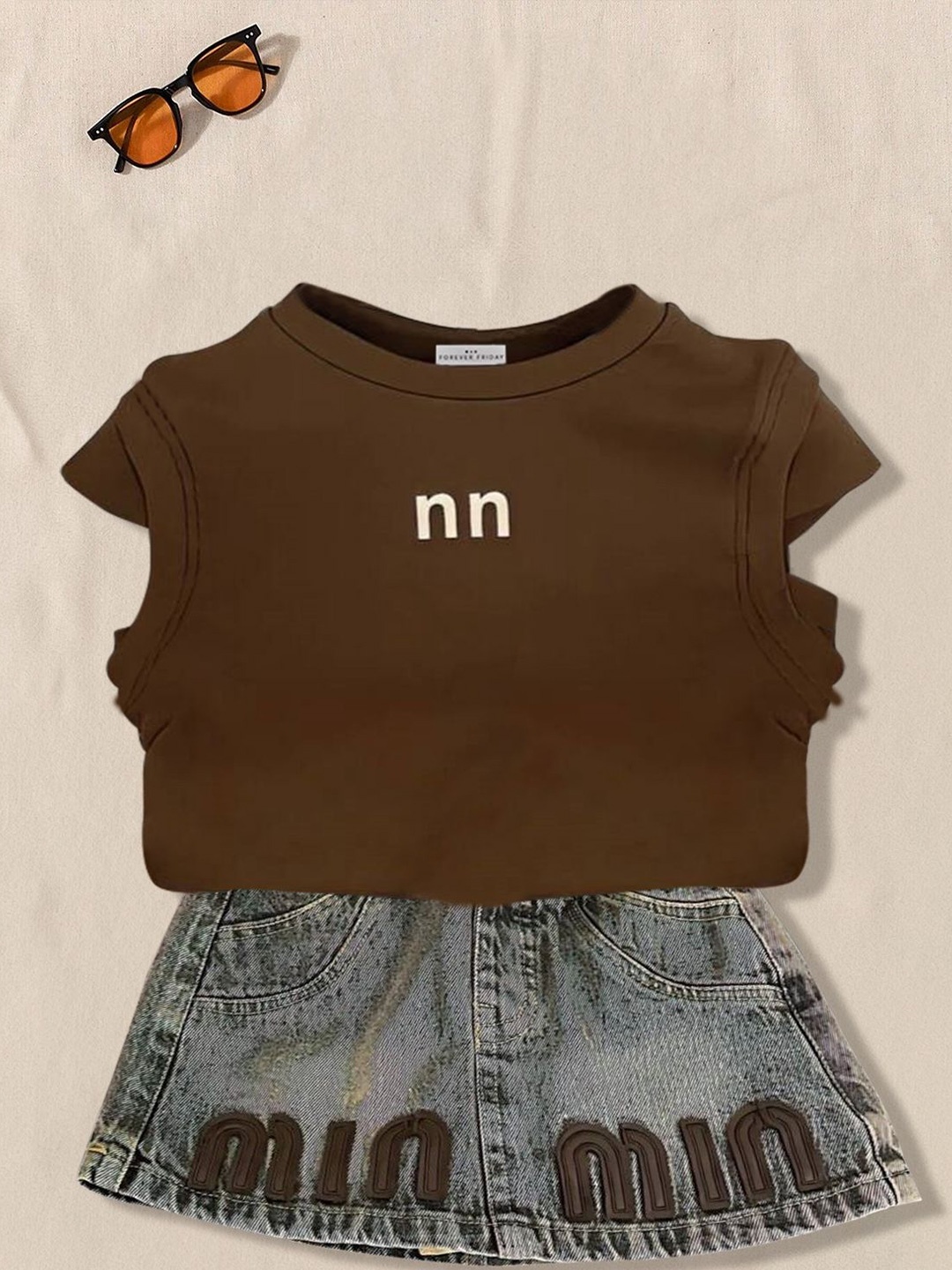 

FOREVER FRIDAY Cotton Top, Brown