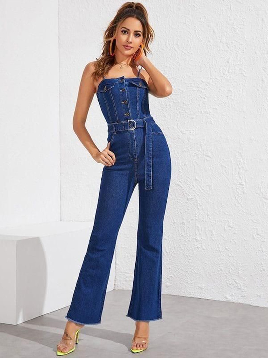 

HIGH BUY Basic Jumpsuit, Blue