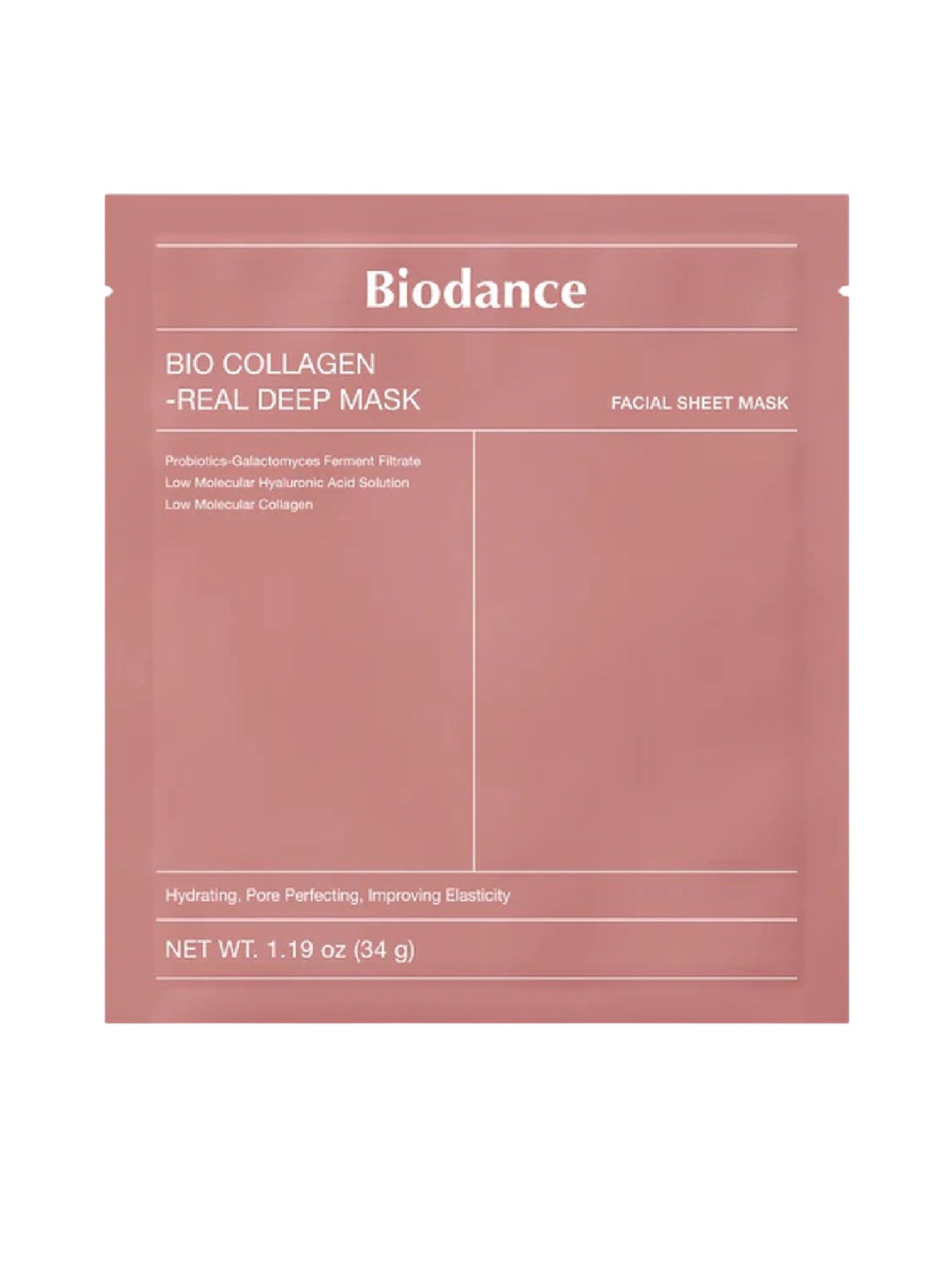 

Biodance Hydrating Bio Collagen Real Deep Mask For Acne or Blemishes - 136 g 4 Masks, White