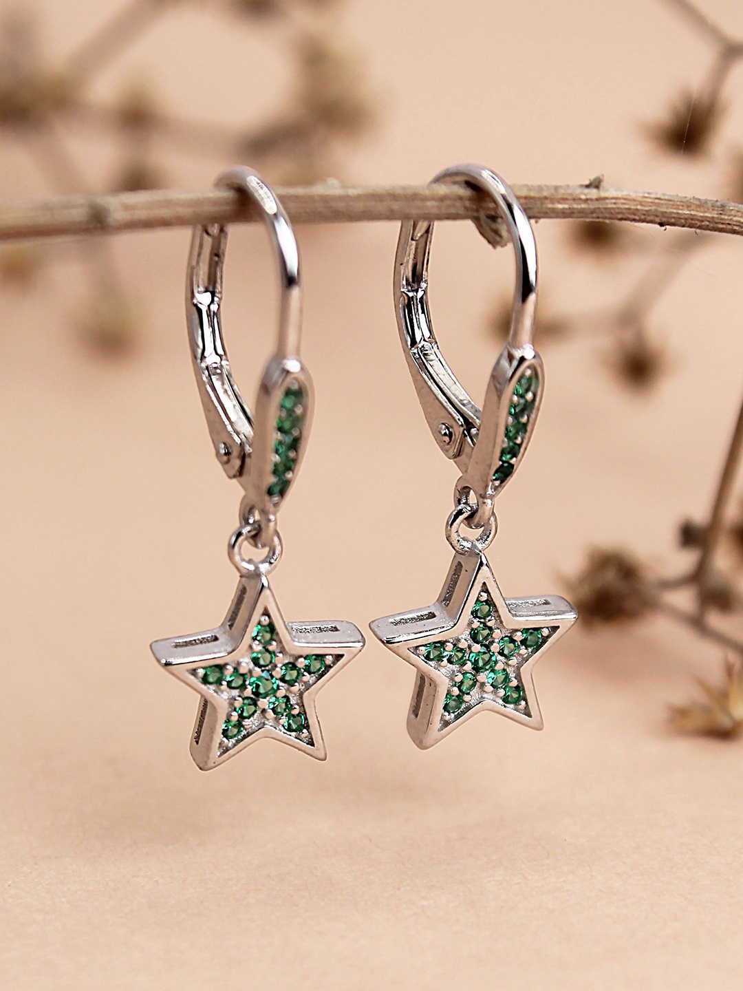 

DEVASHREE Classic Drop Earrings, Green
