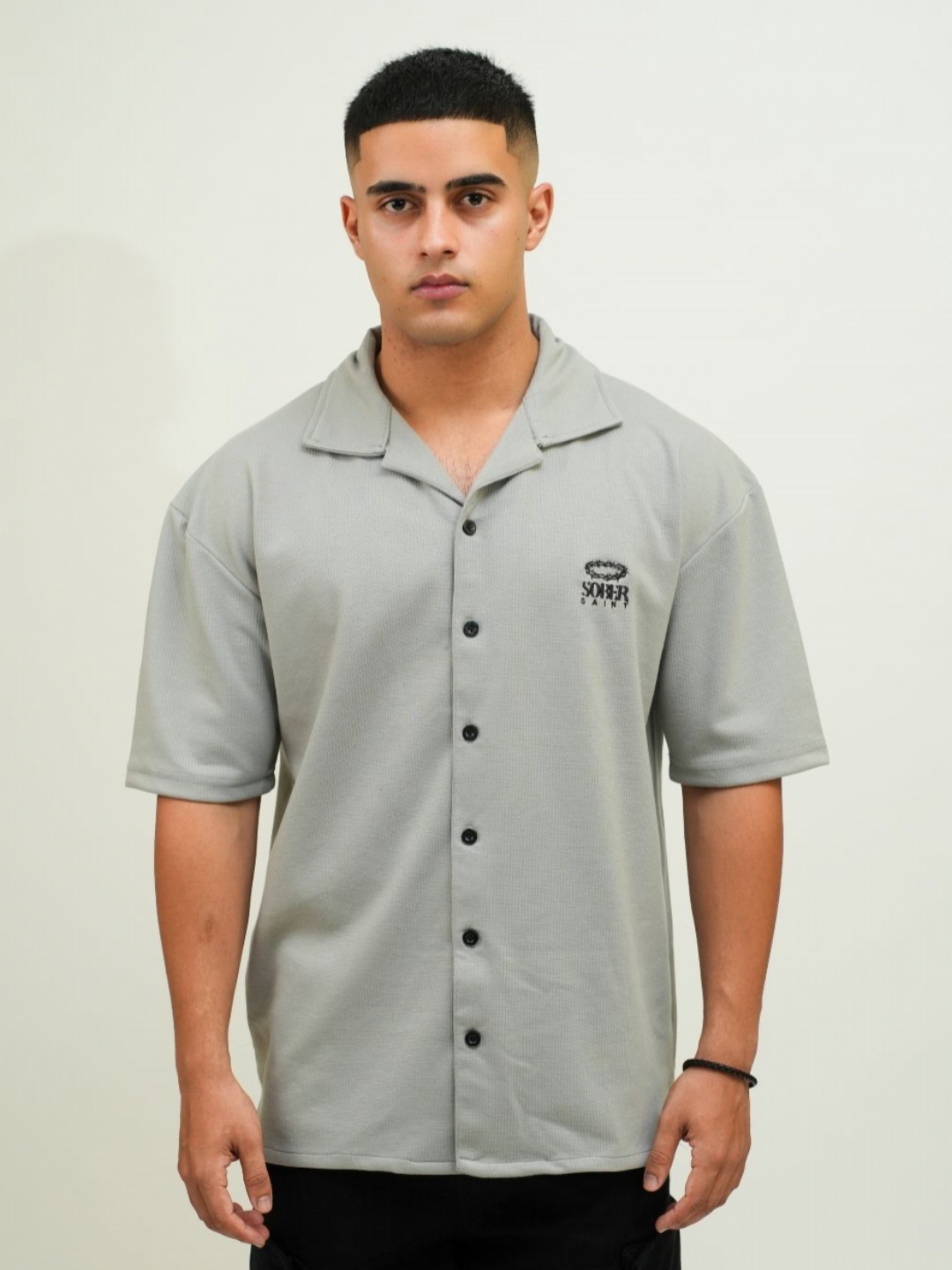 

SOBERSAINT Men Polo Collar T-shirt, Grey