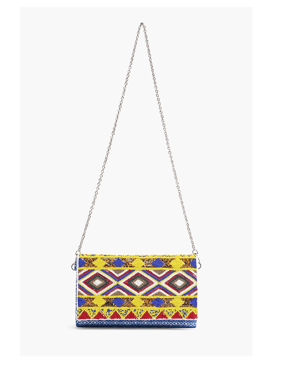 

Anouk Printed Foldover Clutch, Yellow