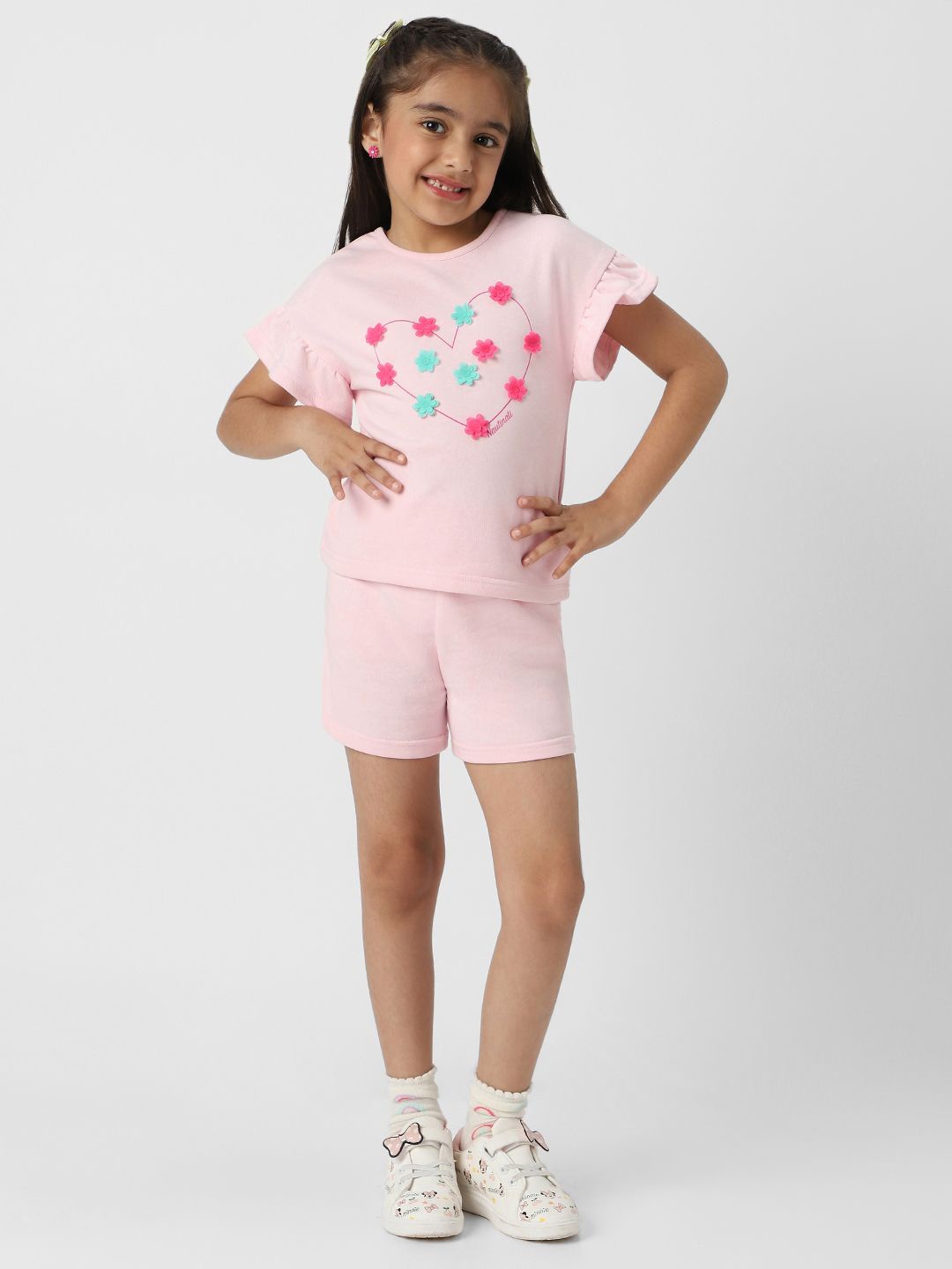 

Nauti Nati Girls Top with Shorts, Pink