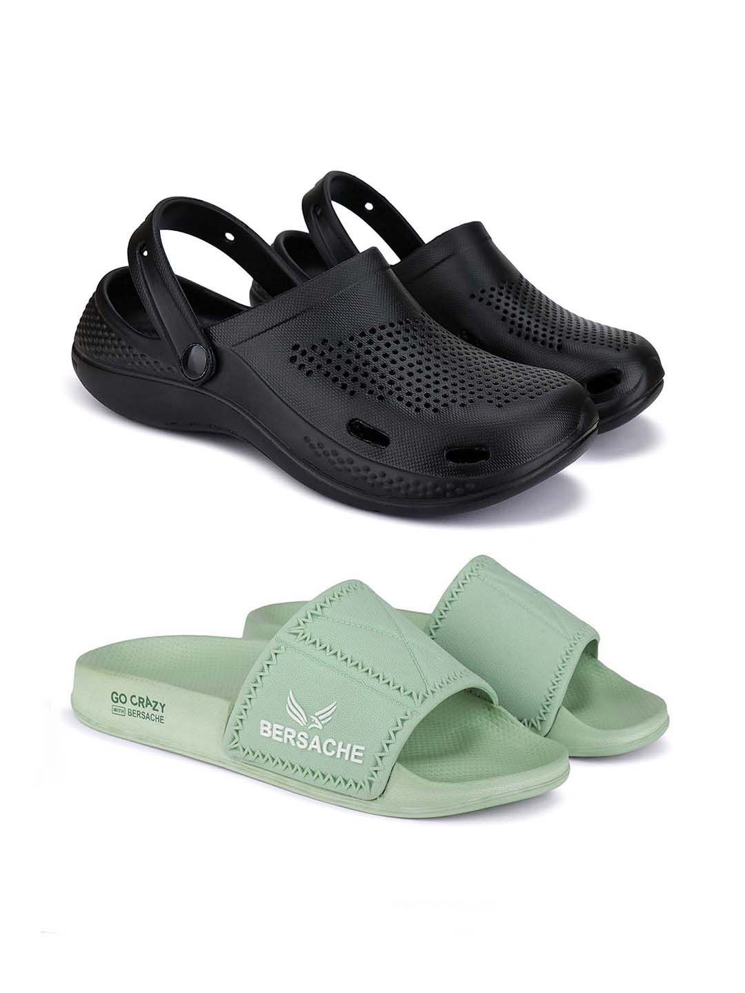 

BERSACHE Men Slip-On, Black