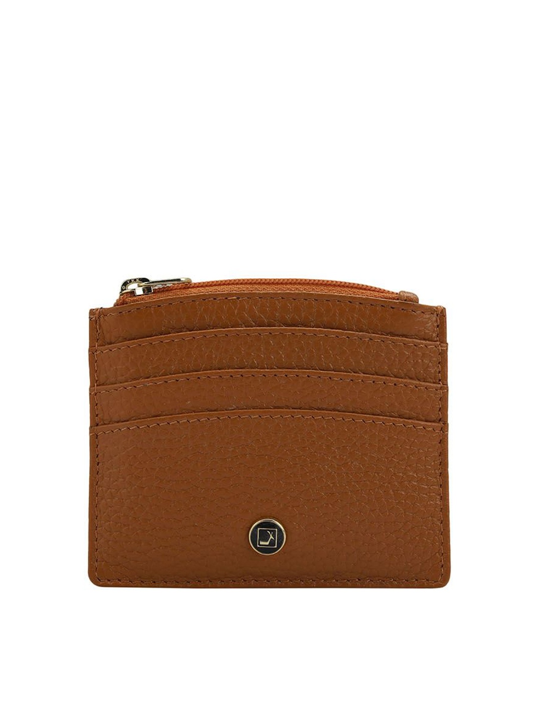 

Da Milano Men Leather Card Holder, Orange