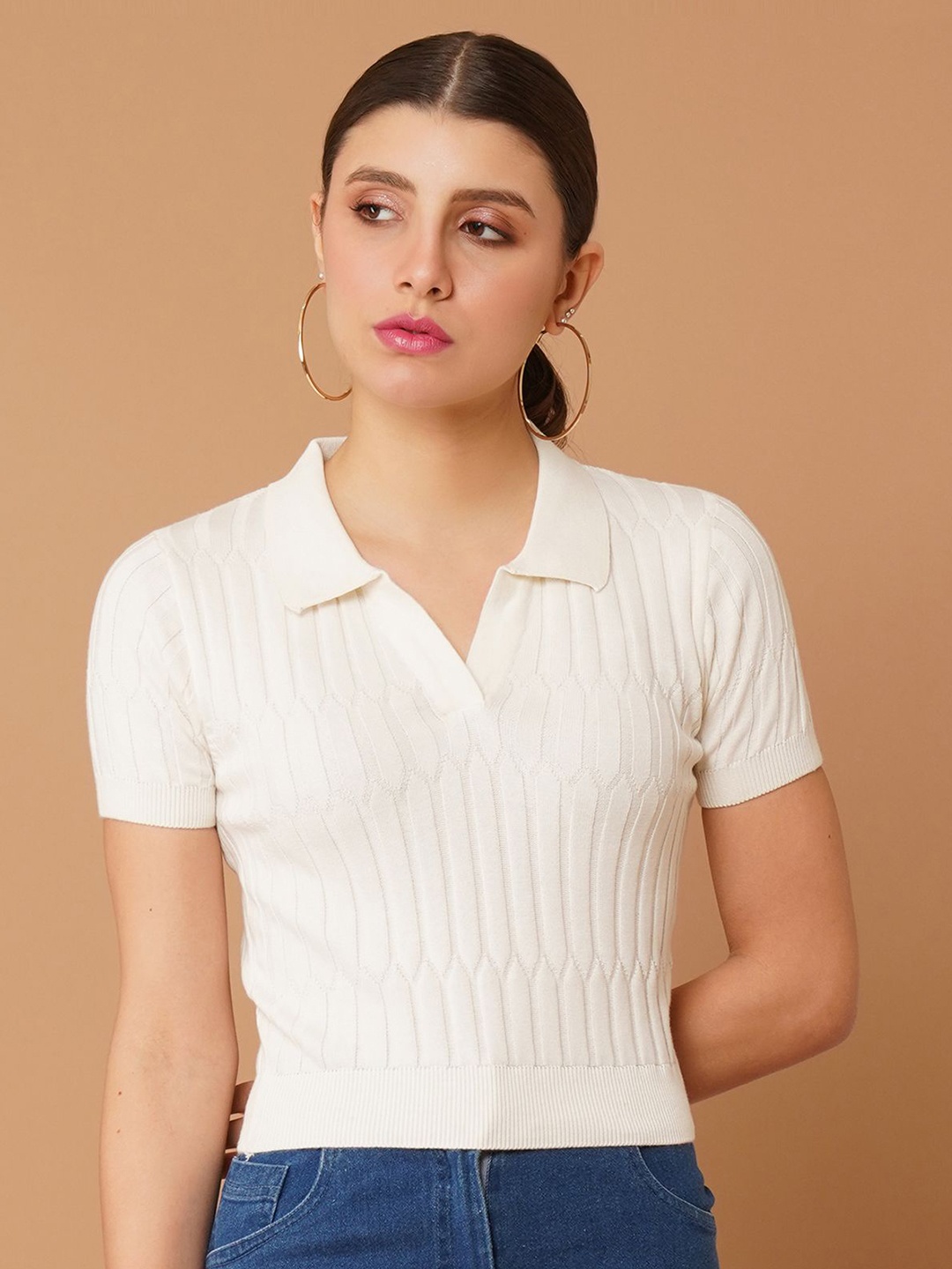 

Chemistry Cotton Crop Top, White