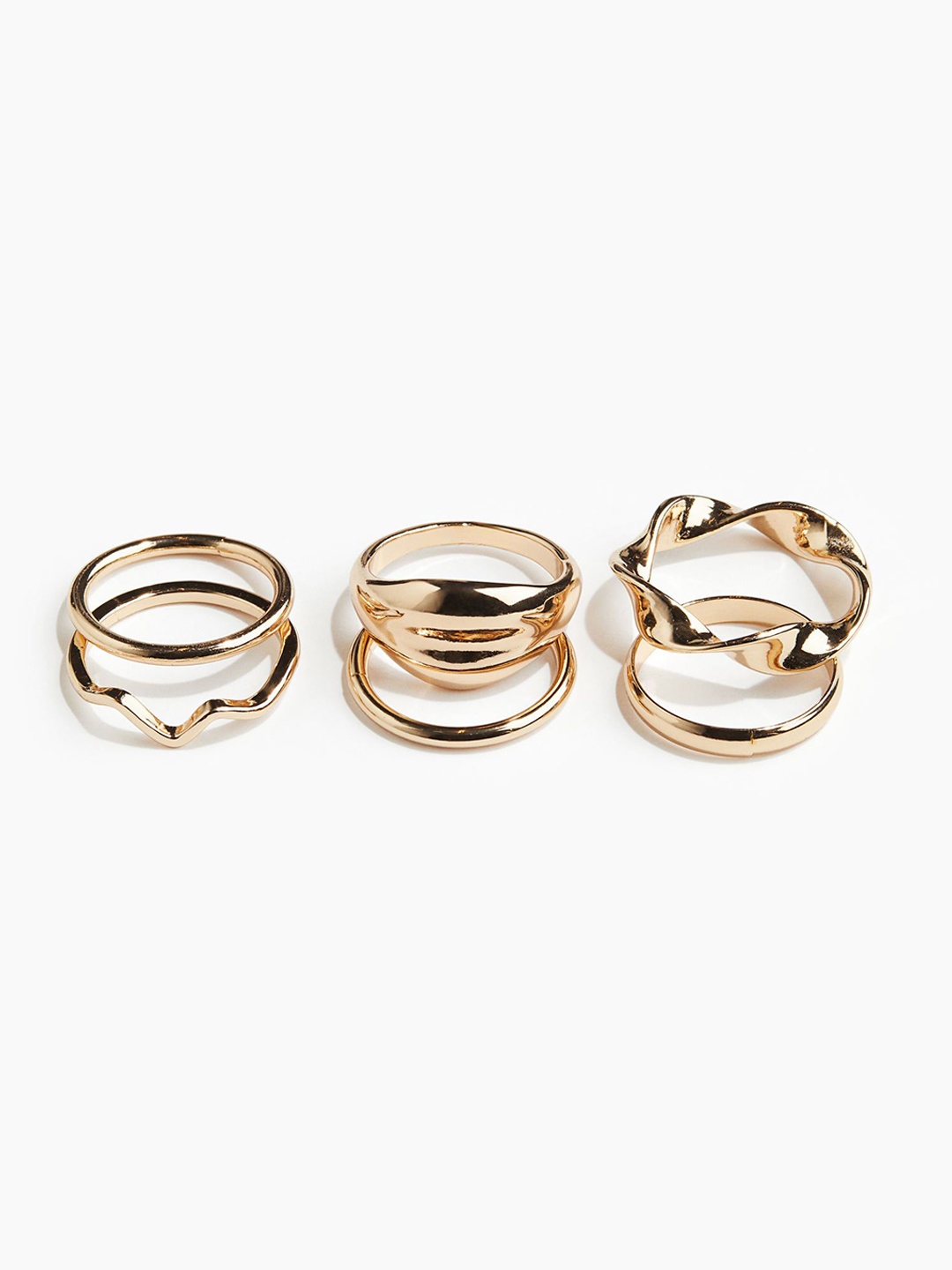 

H&M 6-Pack Rings, Gold