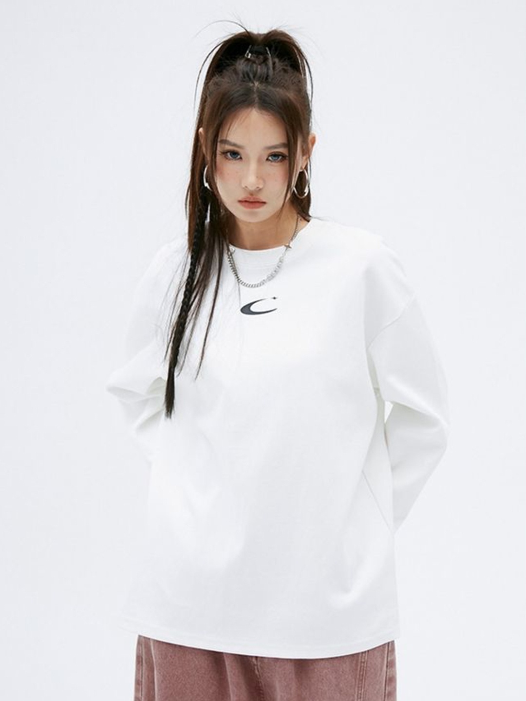 

LULU & SKY Cotton Top, White