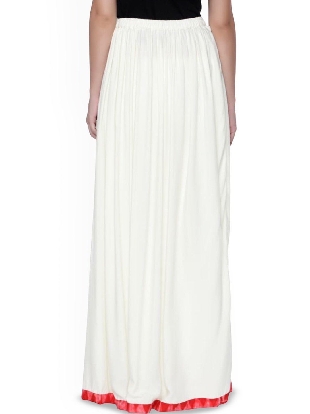 

shiloh A-Line Flared Maxi Skirt, Cream