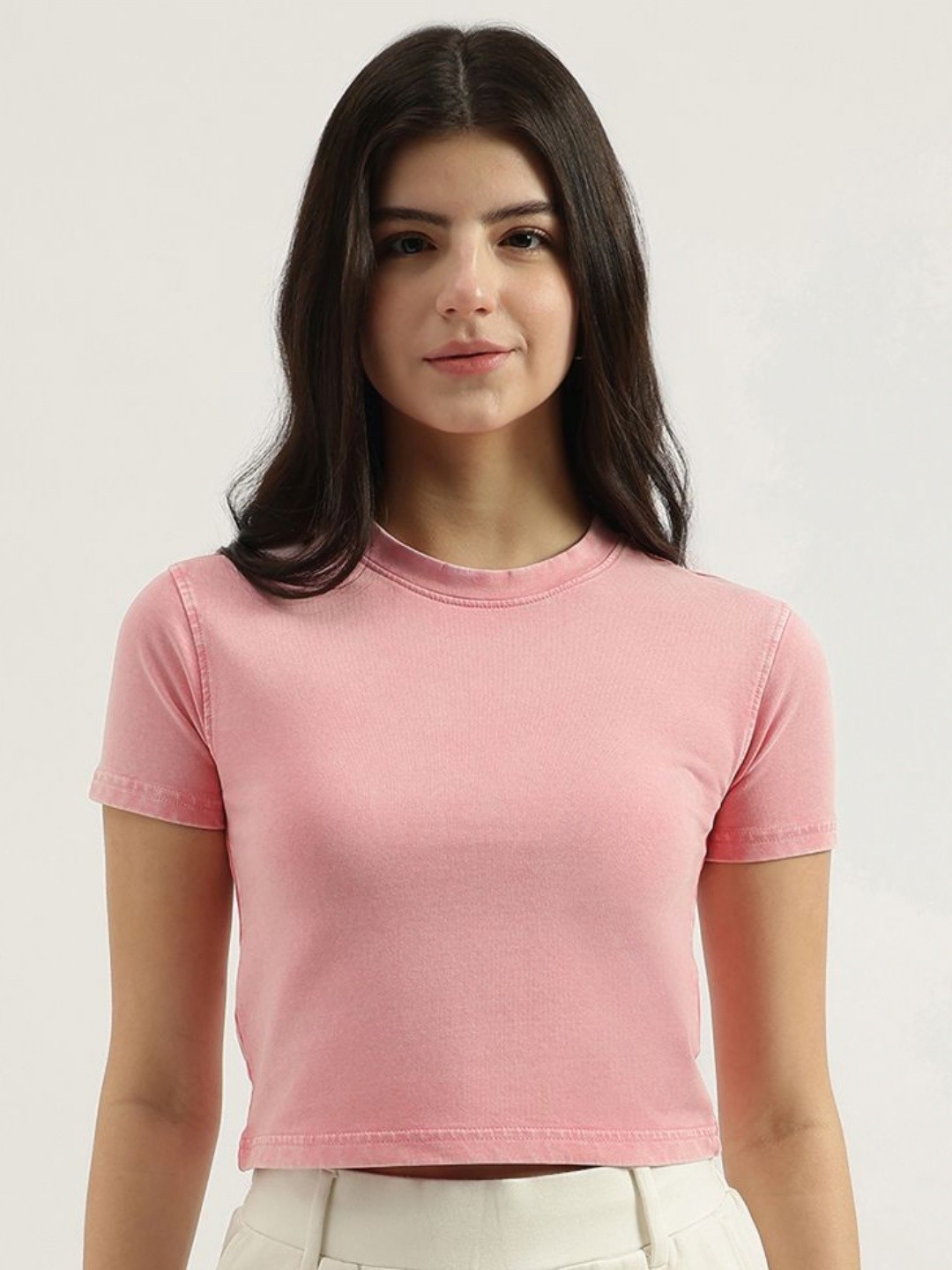 

United Colors of Benetton Women Pockets T-shirt, Pink