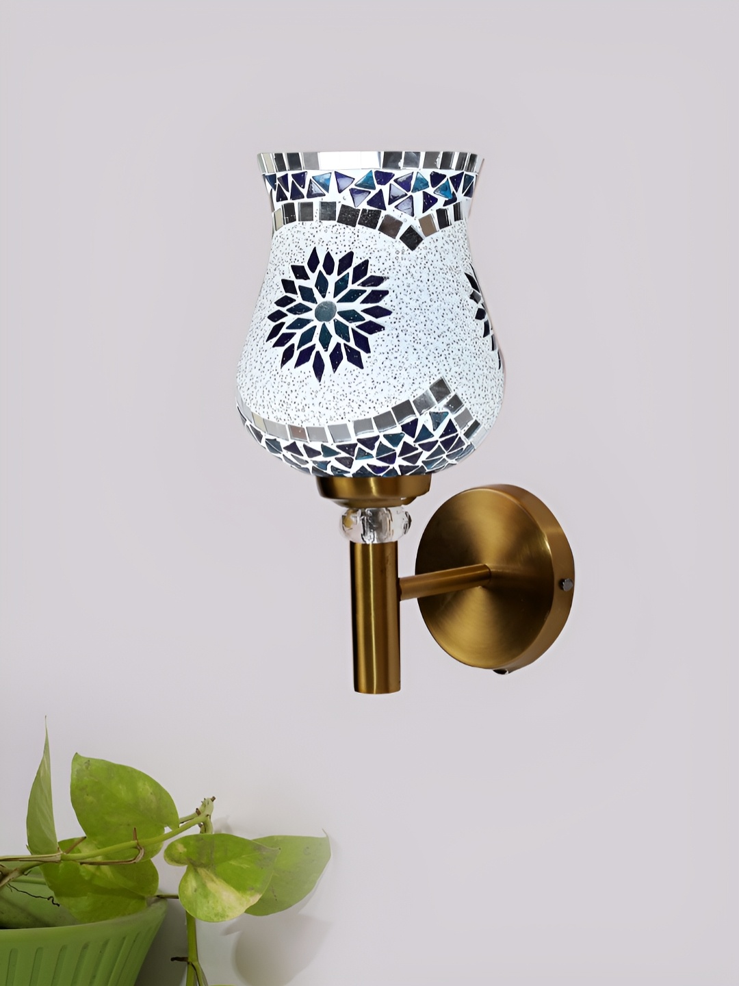 

Devansh White Printed Wall Lamps