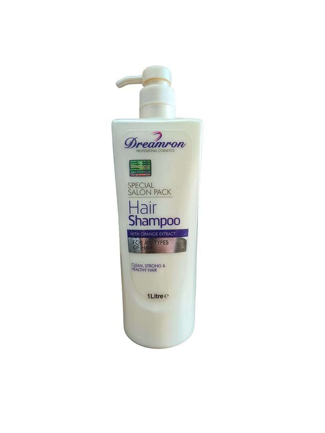 

Dreamron Special Salon Pack Orange Extract Hair Shampoo For Frizz Control 1000 ml, White