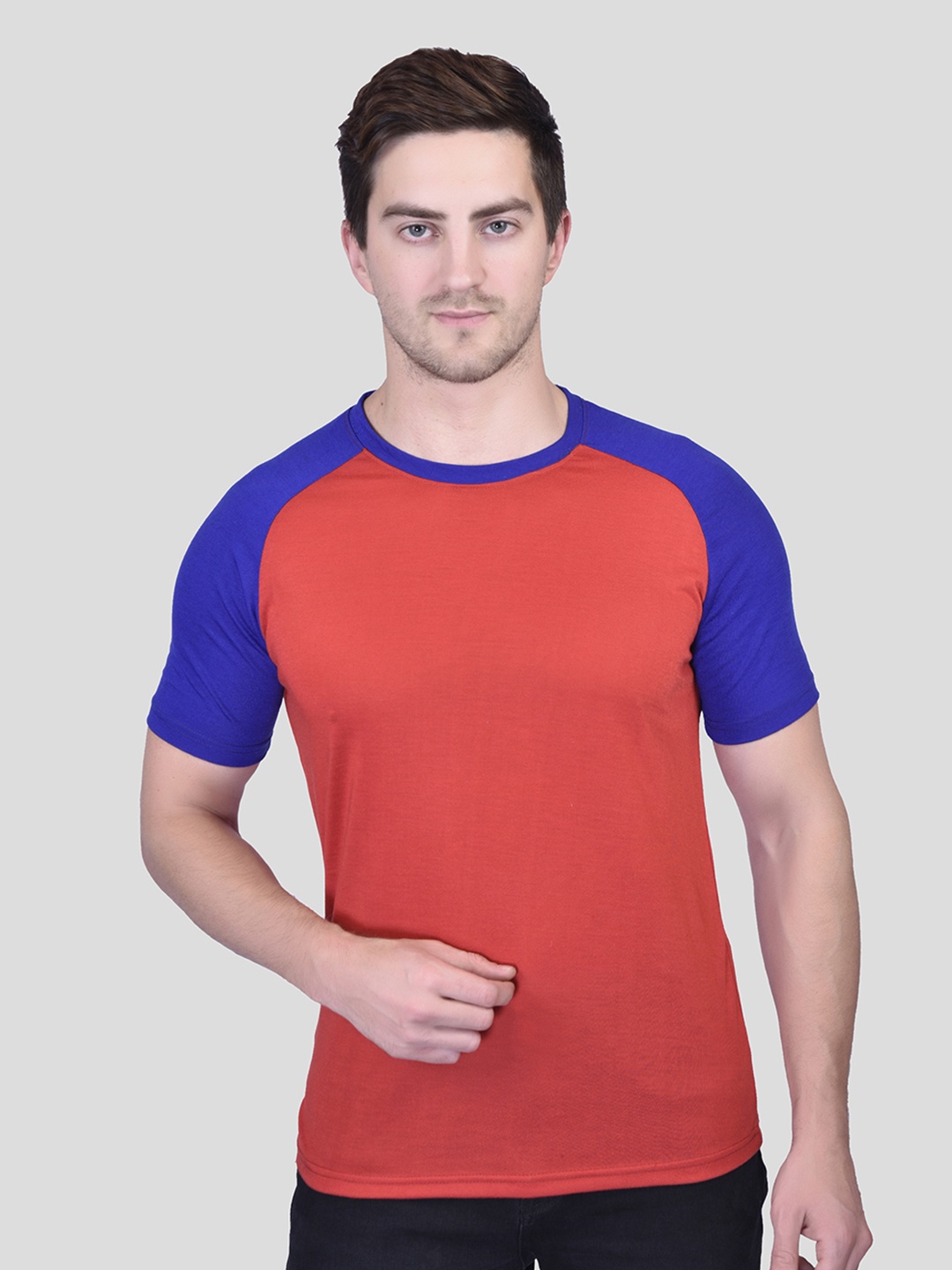 

Moda Rapido Men Colourblocked T-shirt, Red