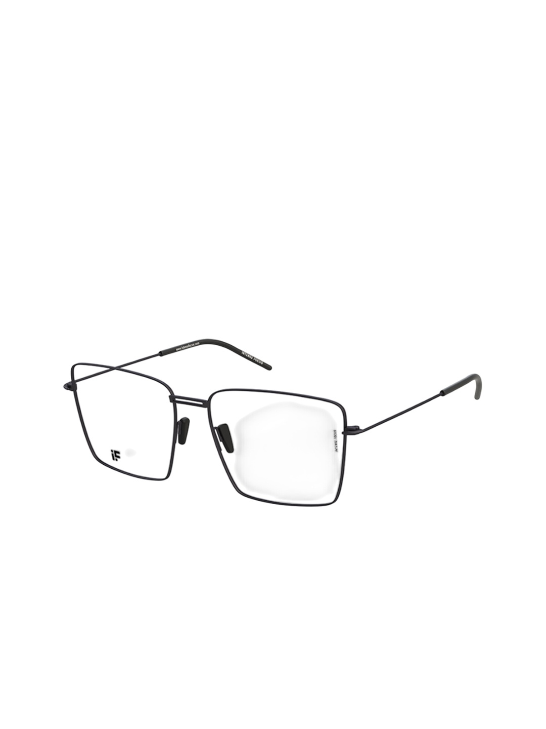 

INTENSE FOCUS Men Rimless Square Frames, Black