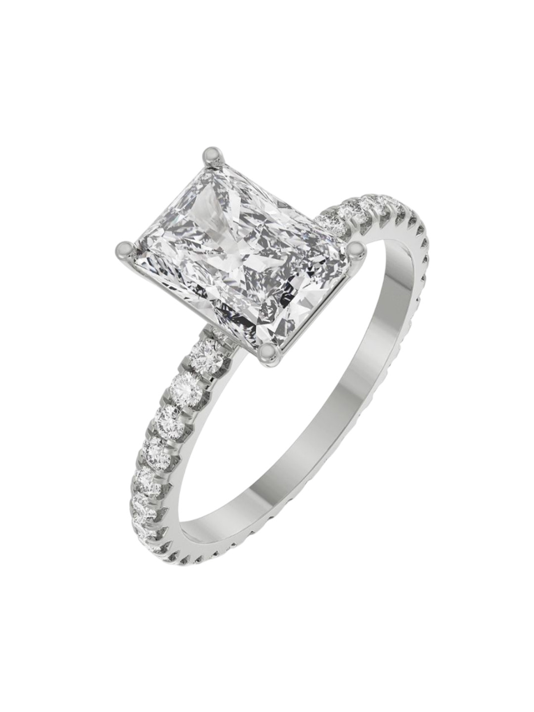 

Emori Timeless Emerald Diamond Ring, White
