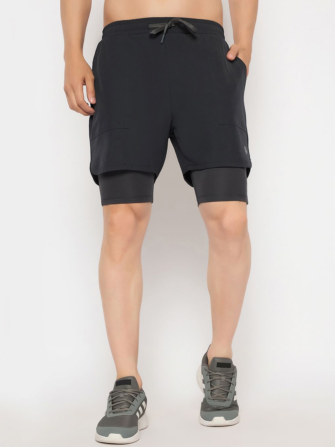 

John Players Men Running Sports Shorts, Grey