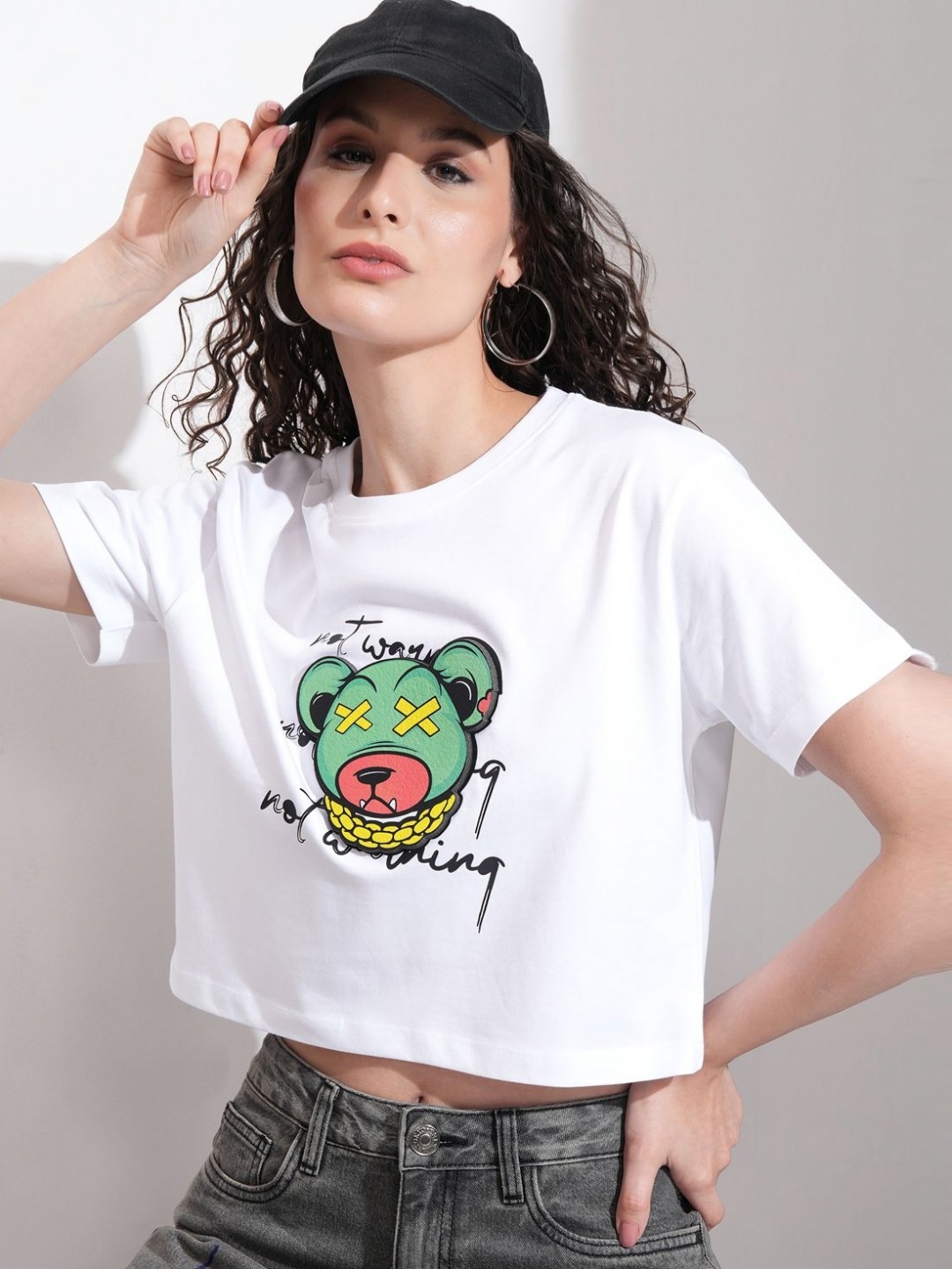 

Tokyo Talkies Women Printed T-shirt, White